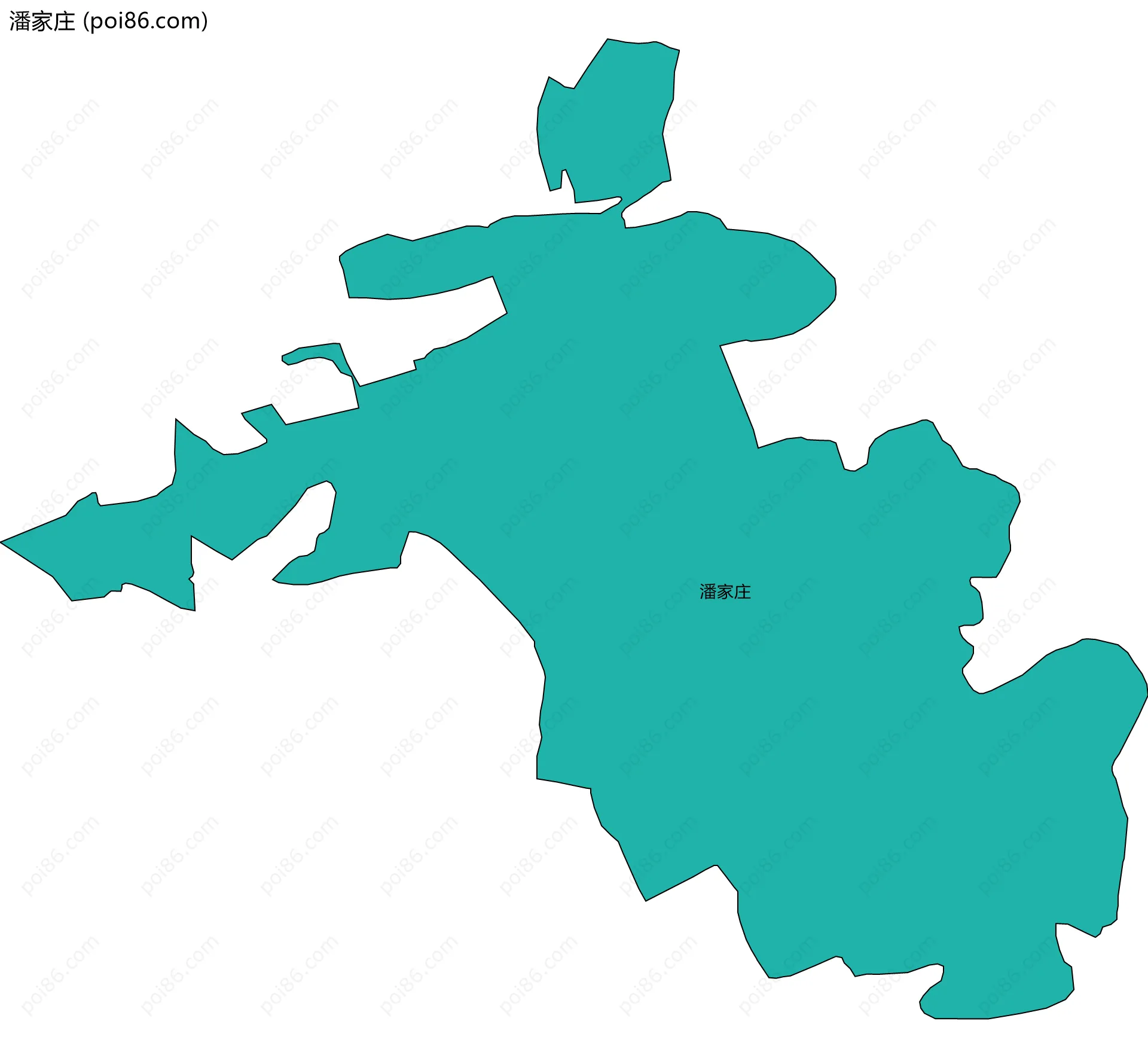 潘家庄边界地图