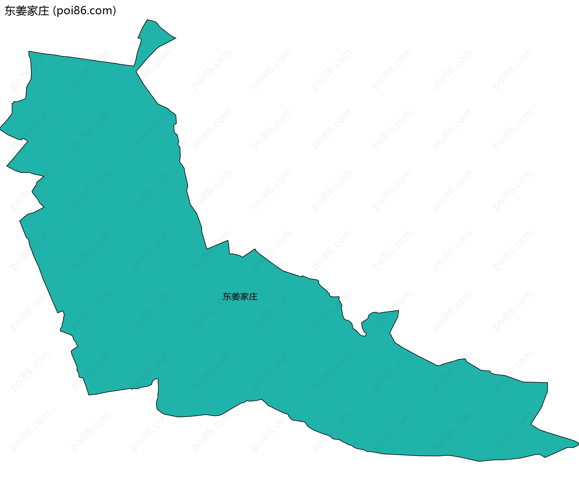 东姜家庄边界地图