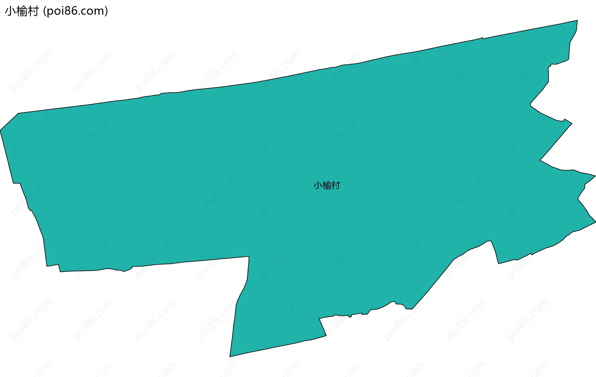 小榆村边界地图