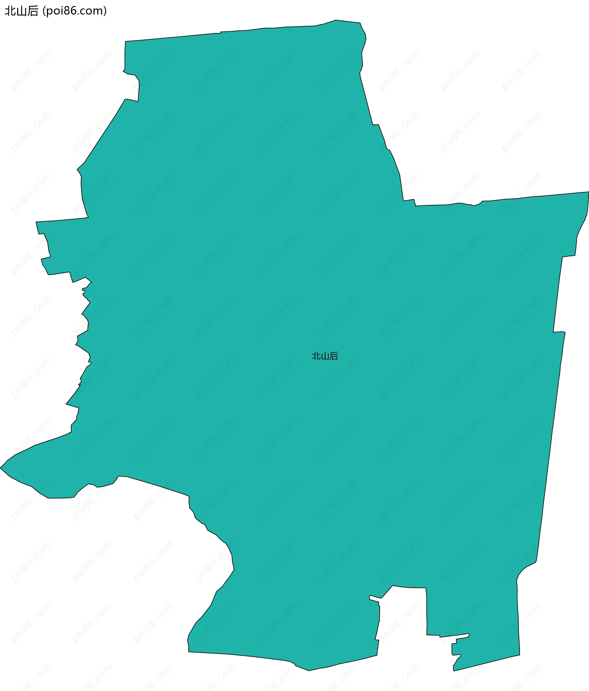 北山后边界地图