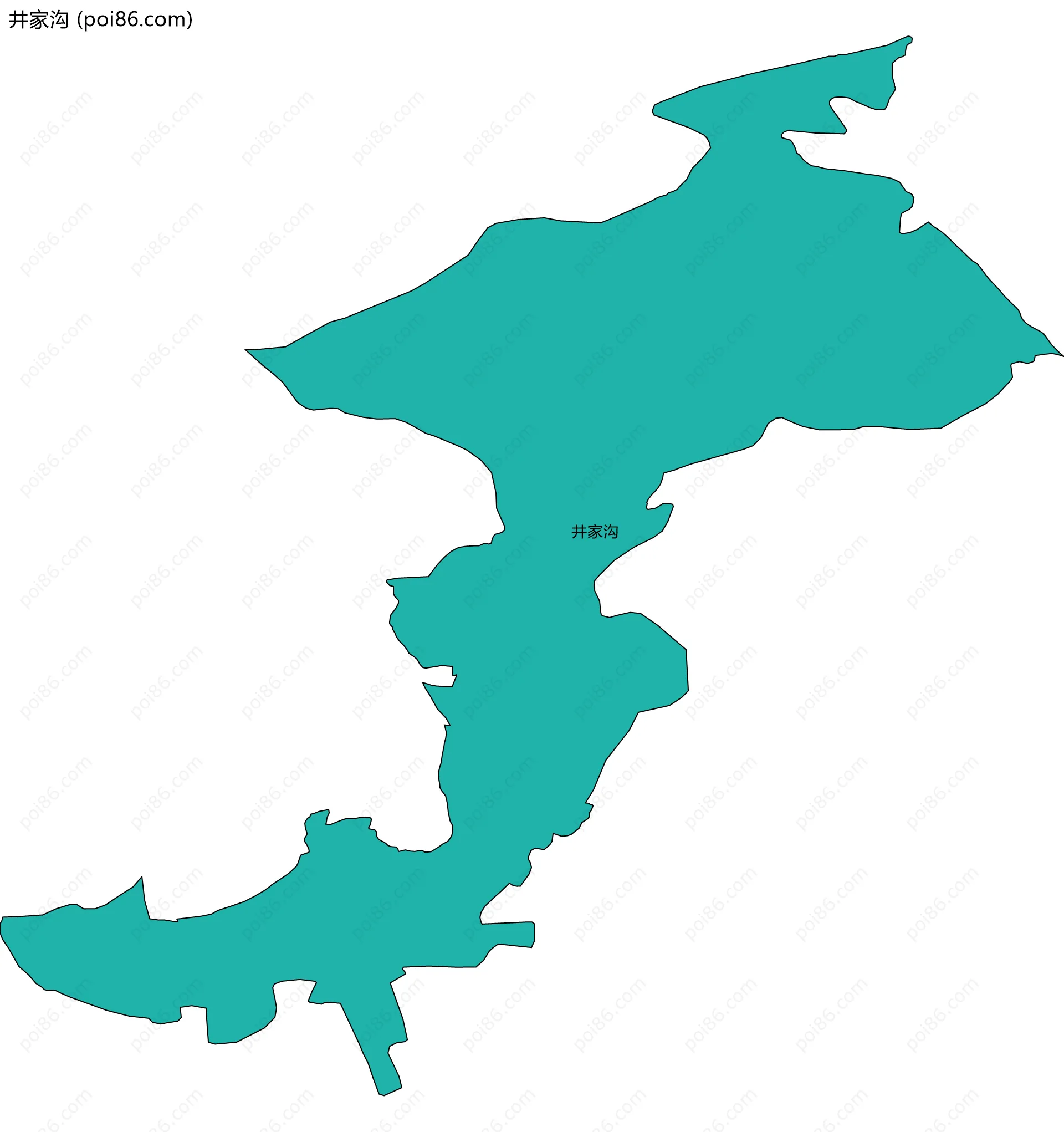 井家沟边界地图