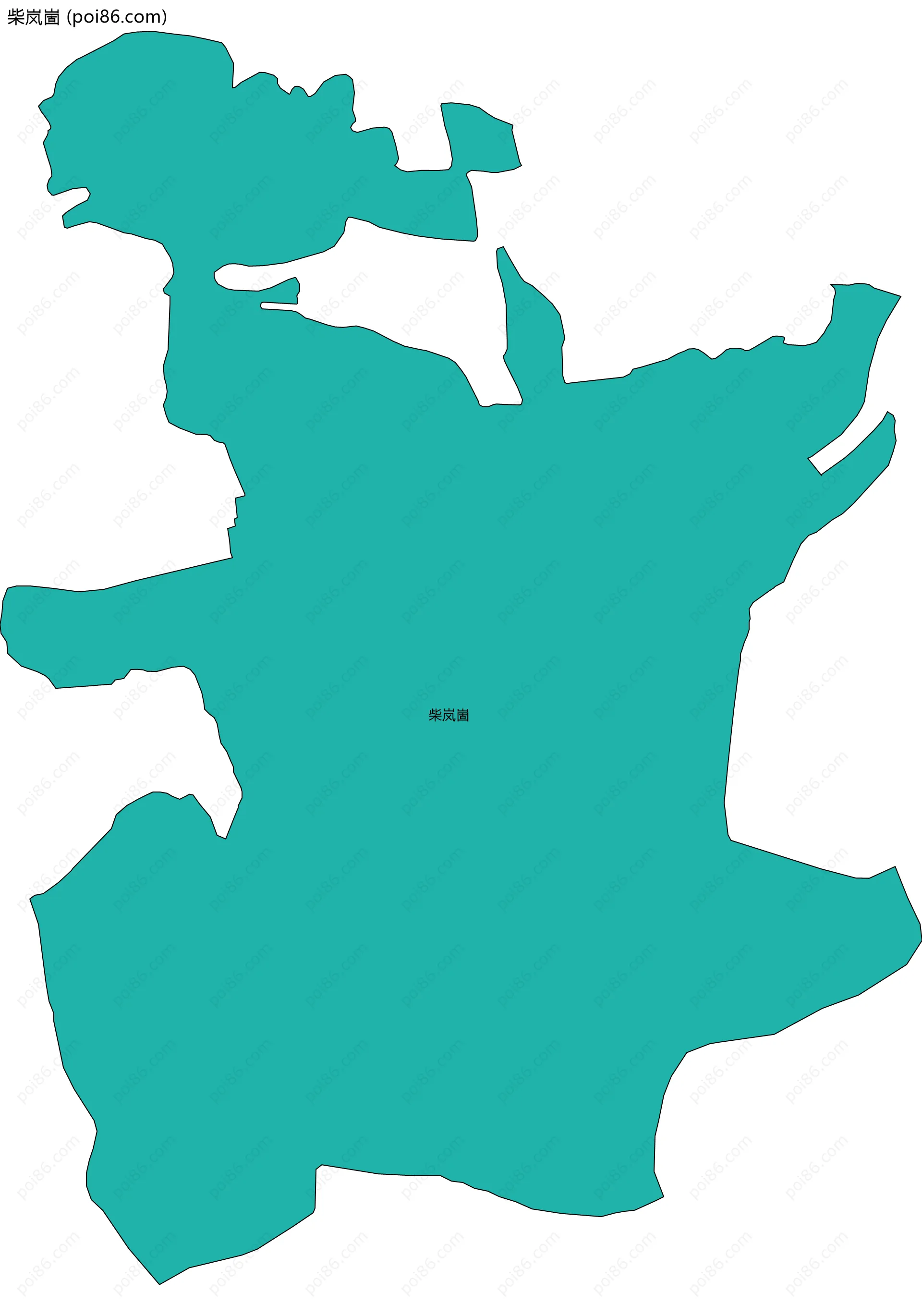 柴岚崮边界地图