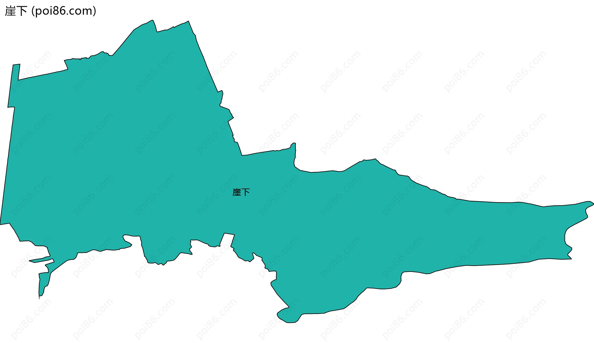 崖下边界地图