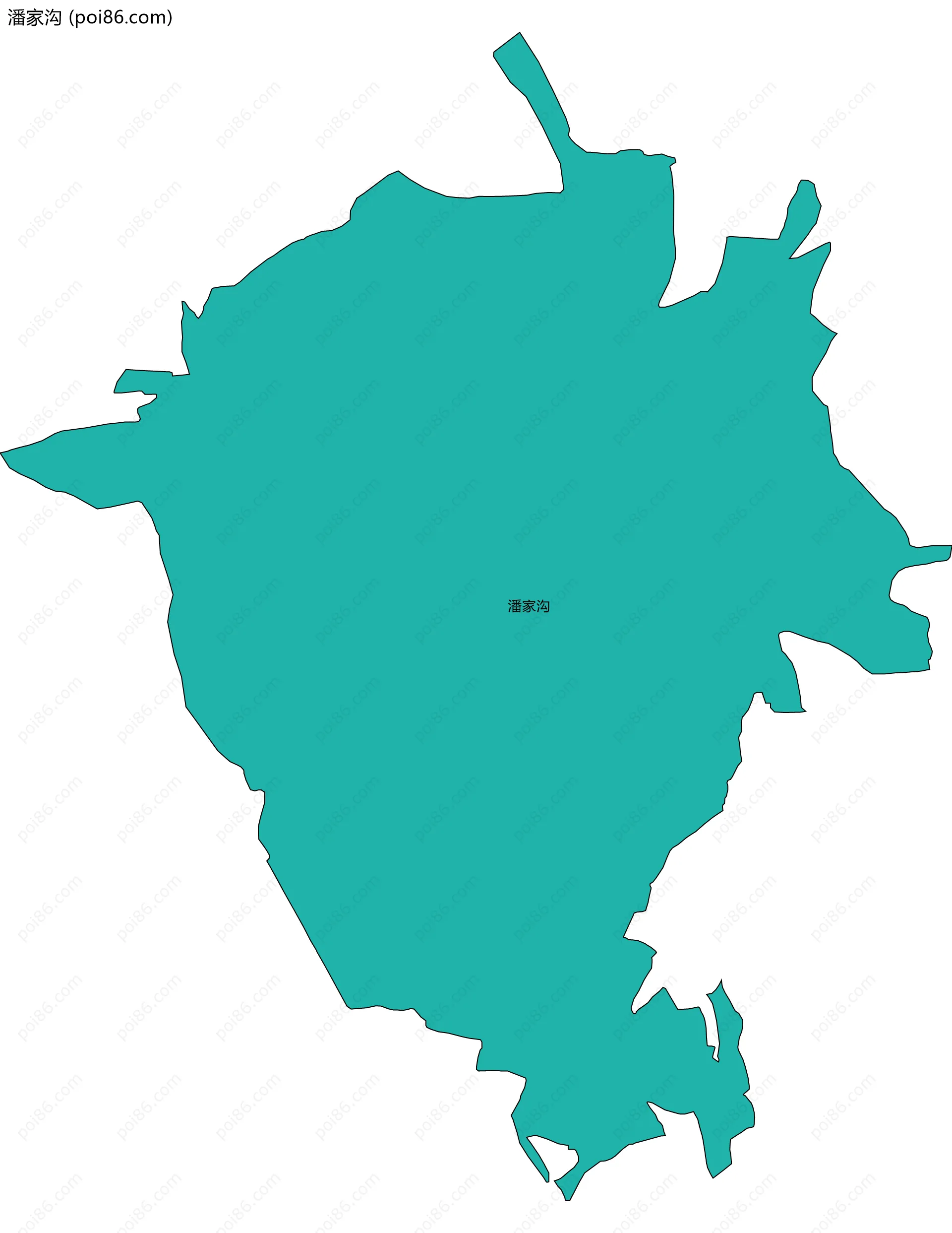 潘家沟边界地图