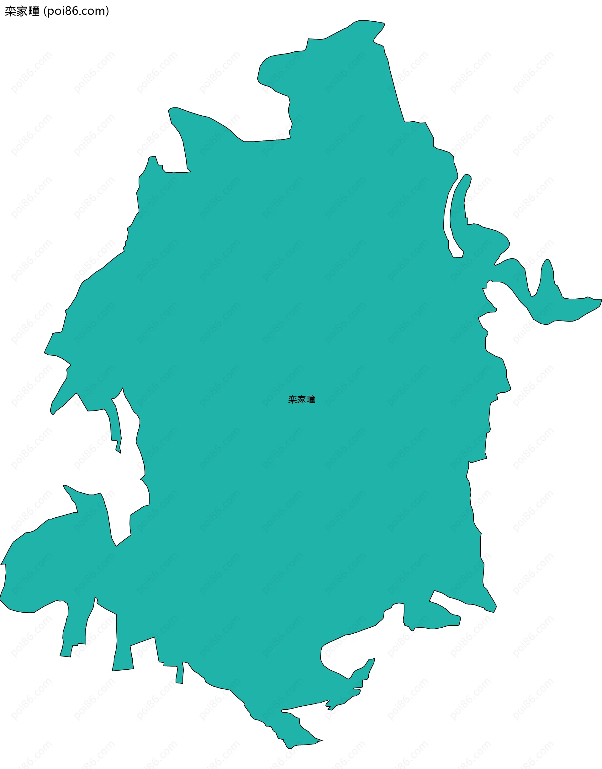 栾家疃边界地图