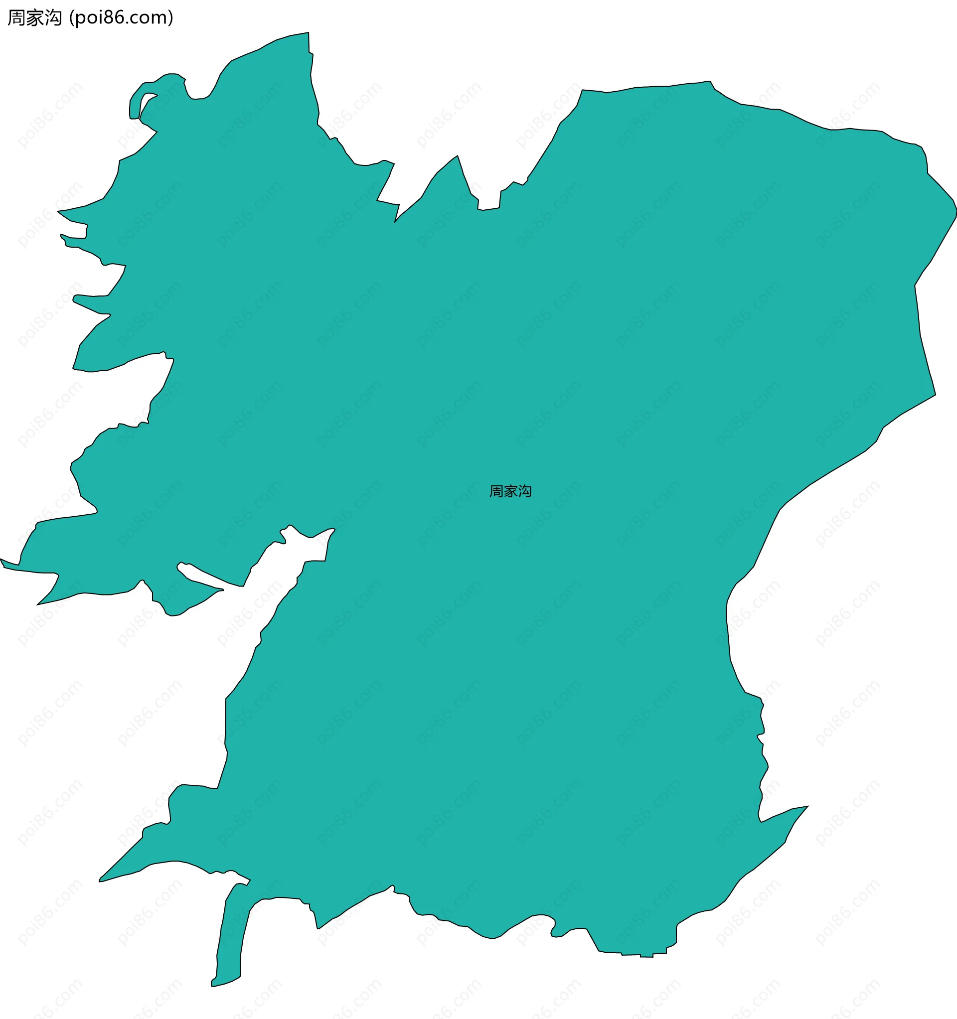周家沟边界地图