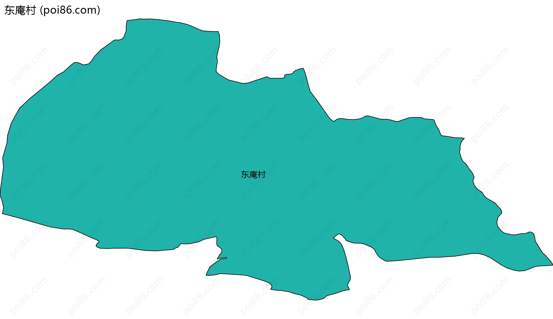 东庵村边界地图