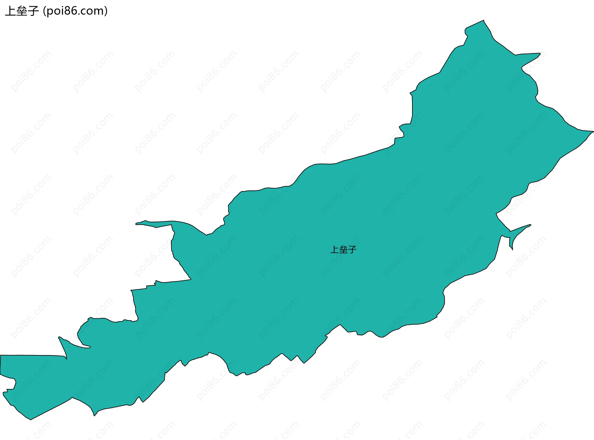 上垒子边界地图
