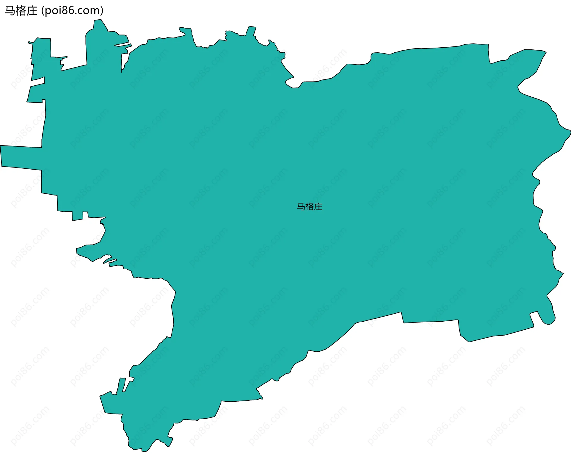 马格庄边界地图