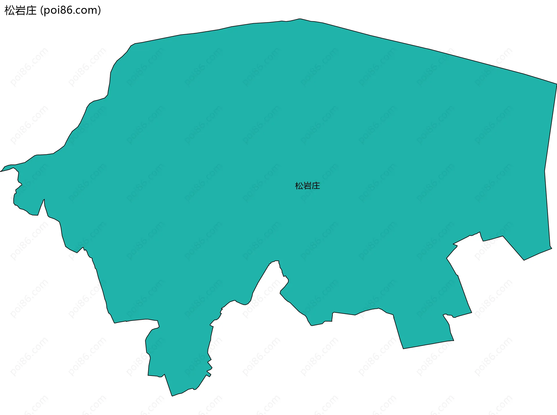 松岩庄边界地图