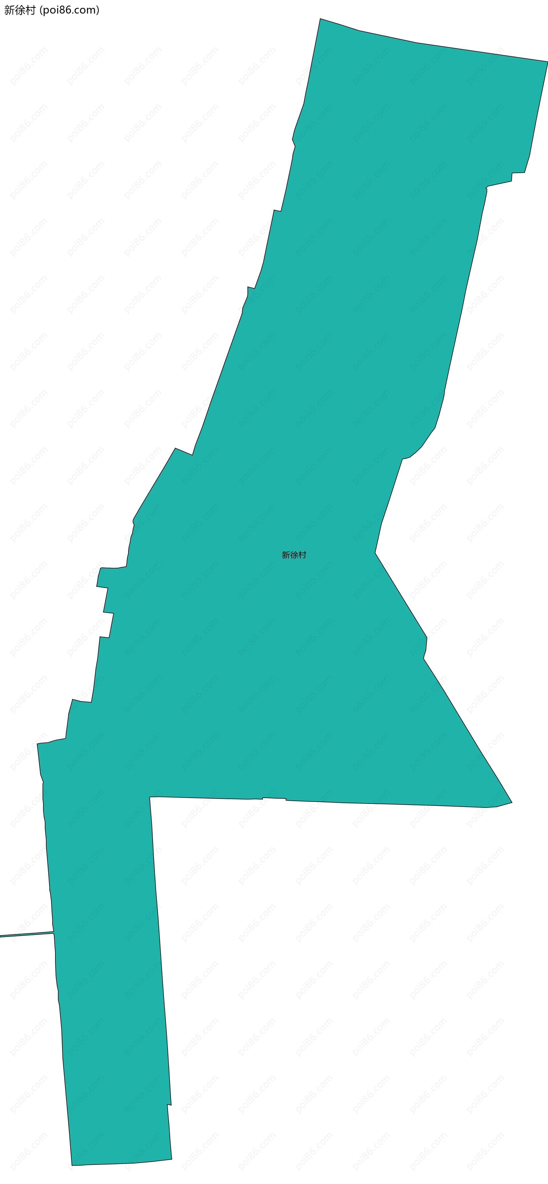 新徐村边界地图