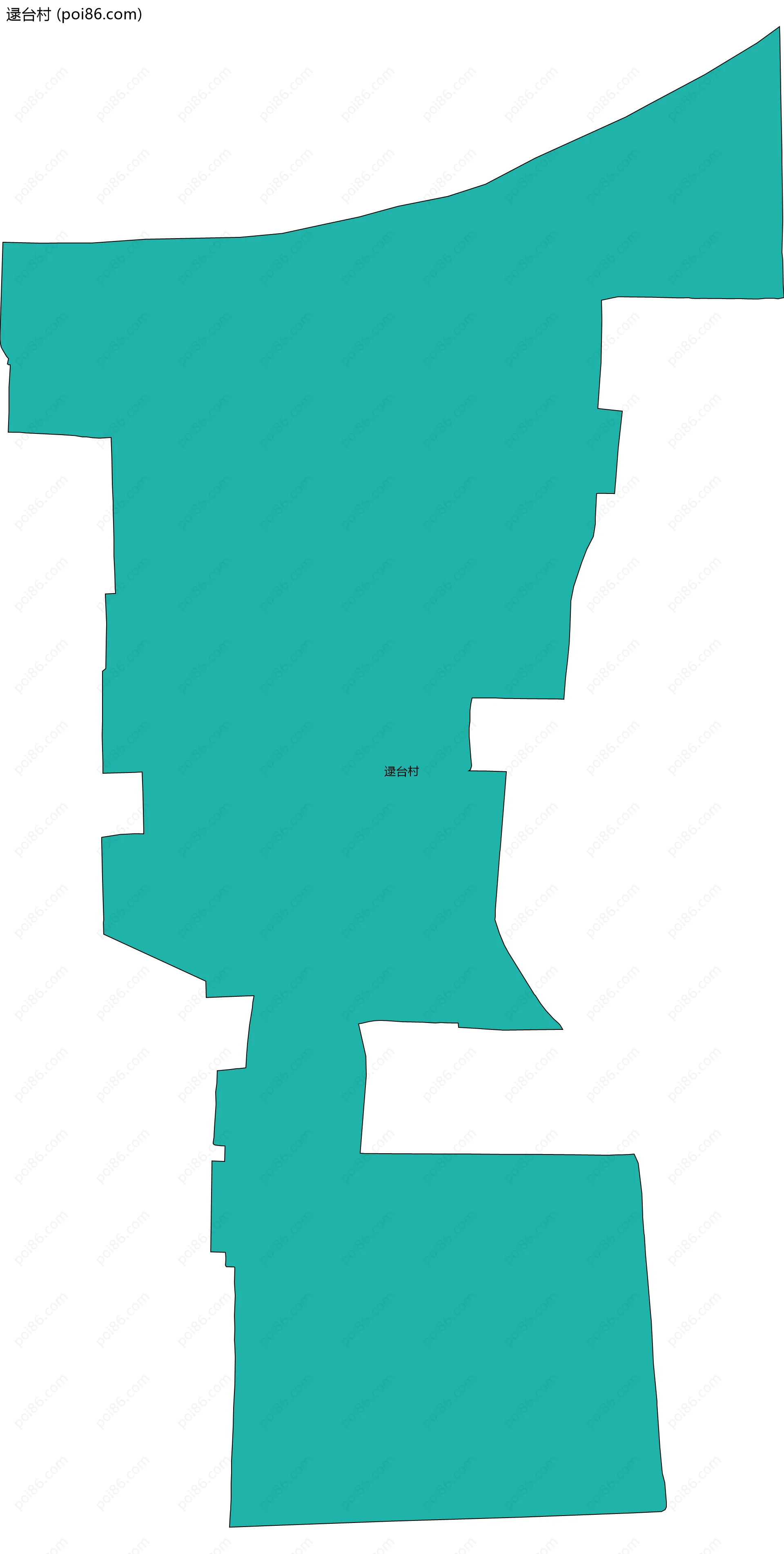 逯台村边界地图