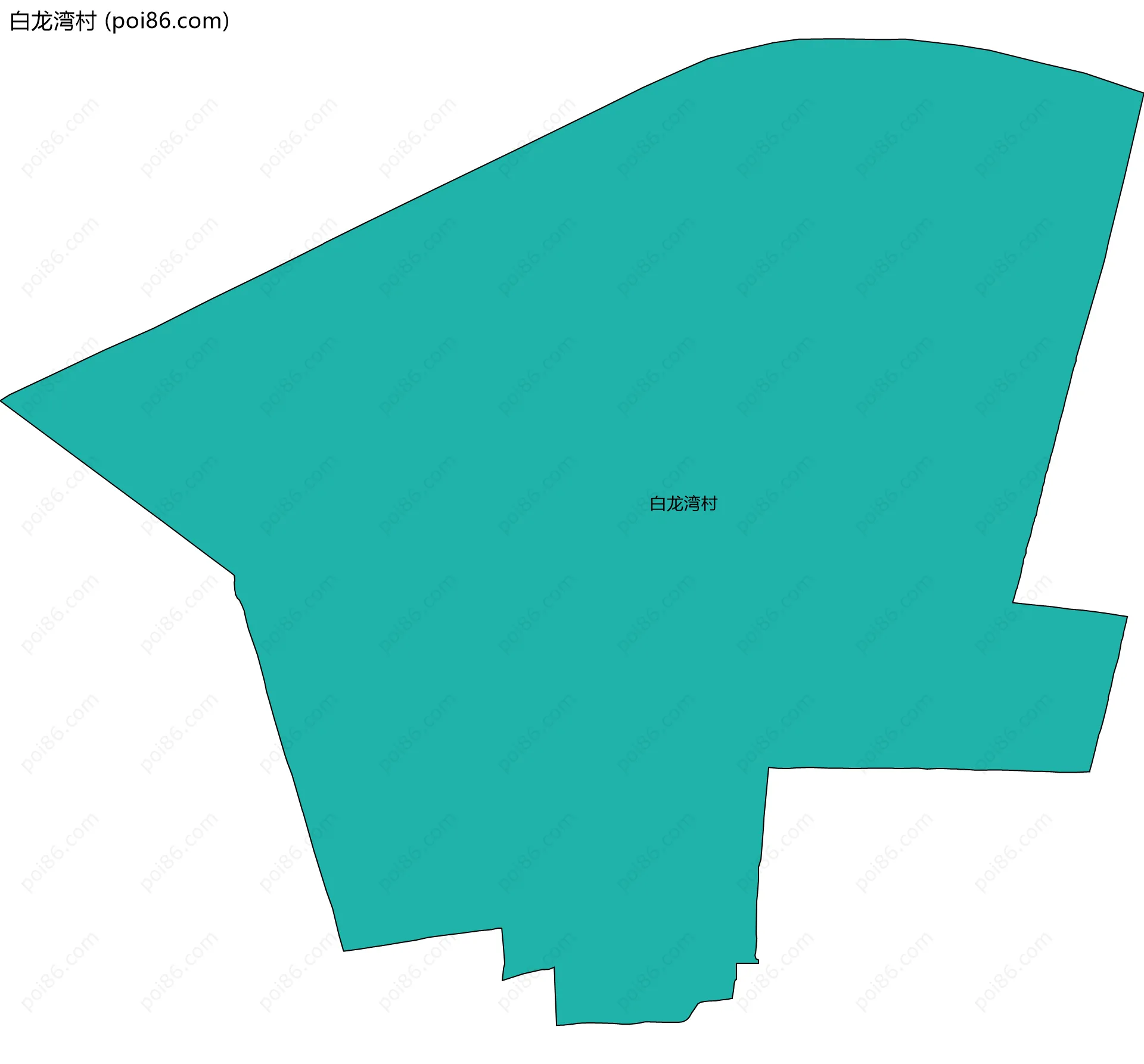 白龙湾村边界地图