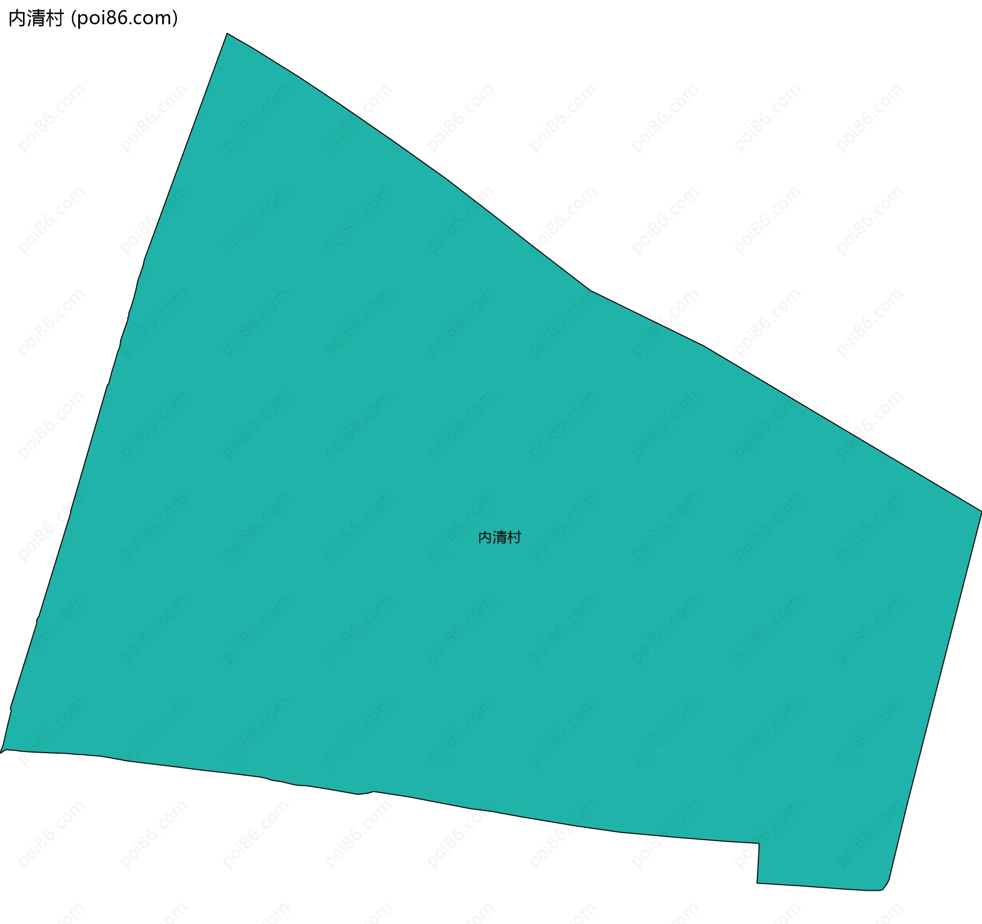 内清村边界地图