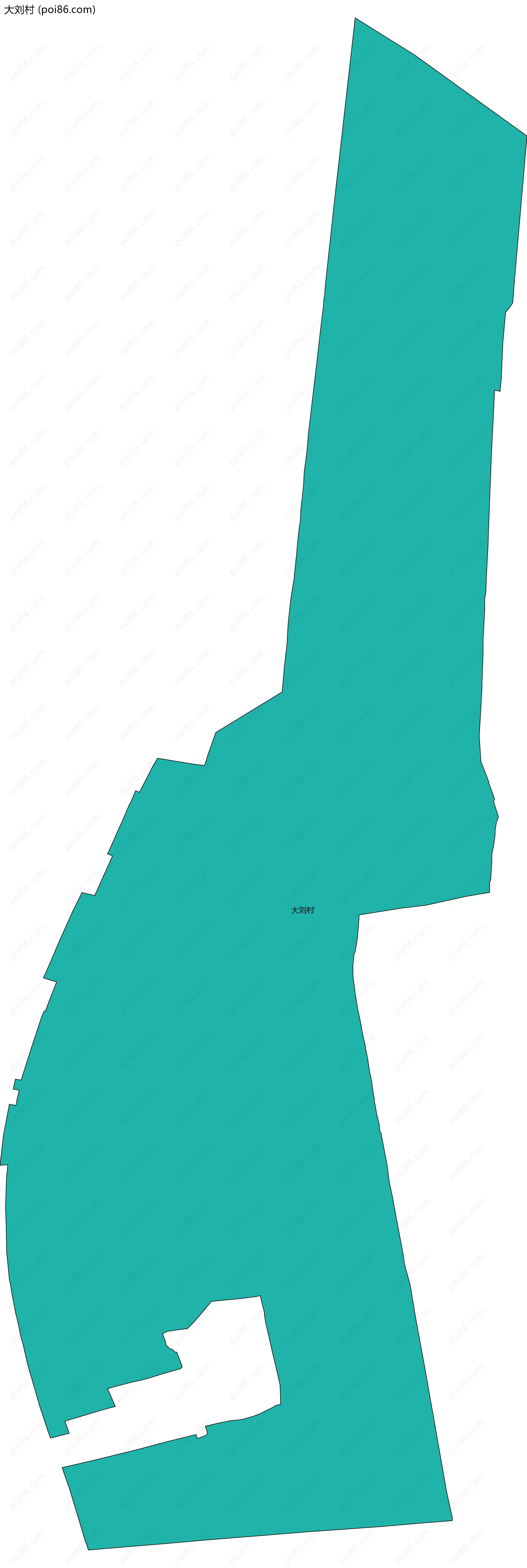 大刘村边界地图