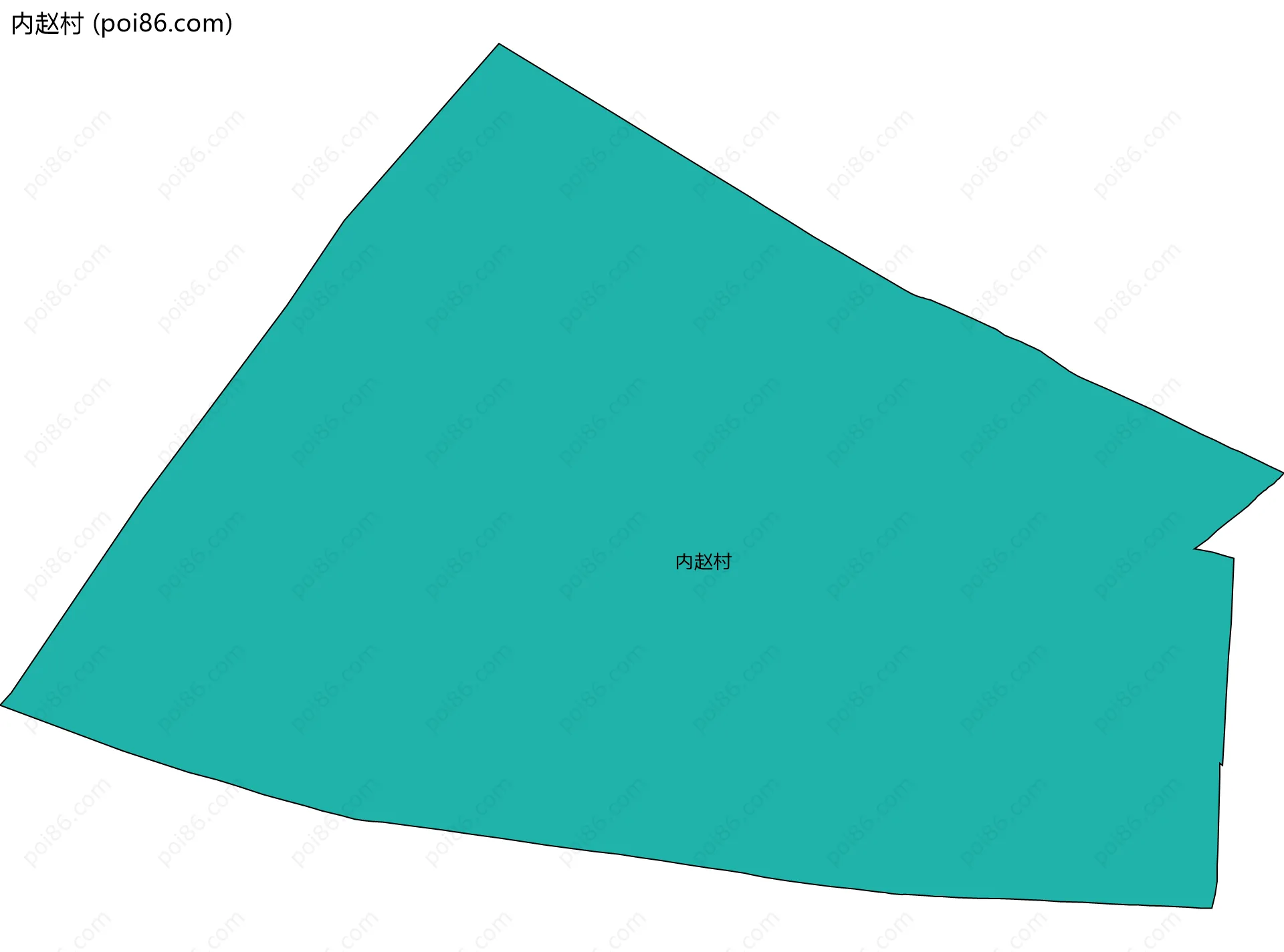 内赵村边界地图