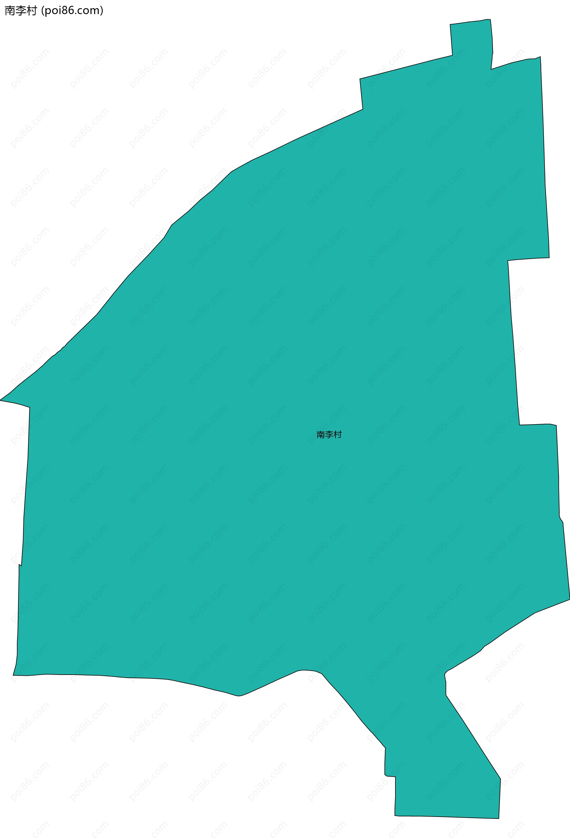 南李村边界地图