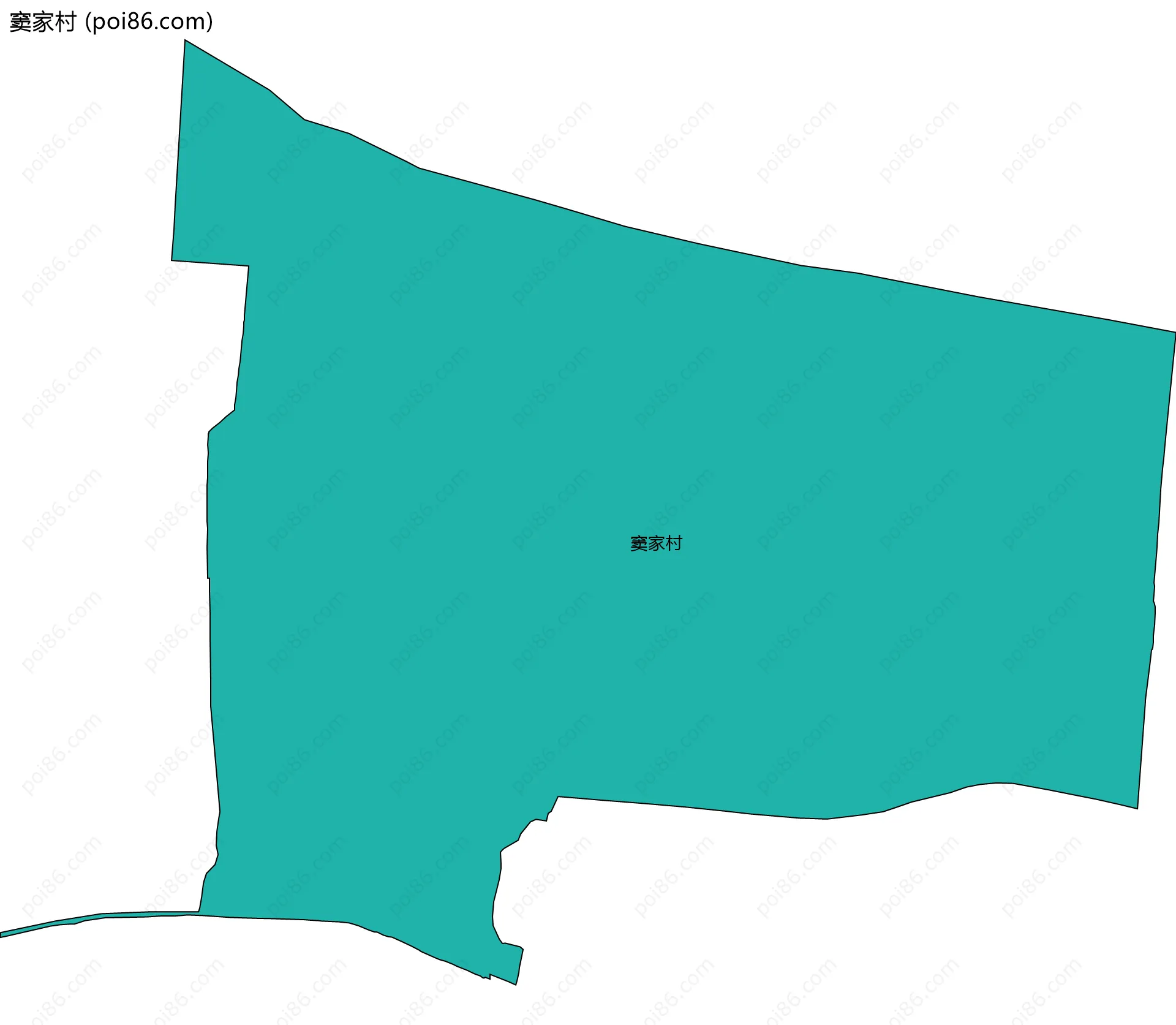 窦家村边界地图