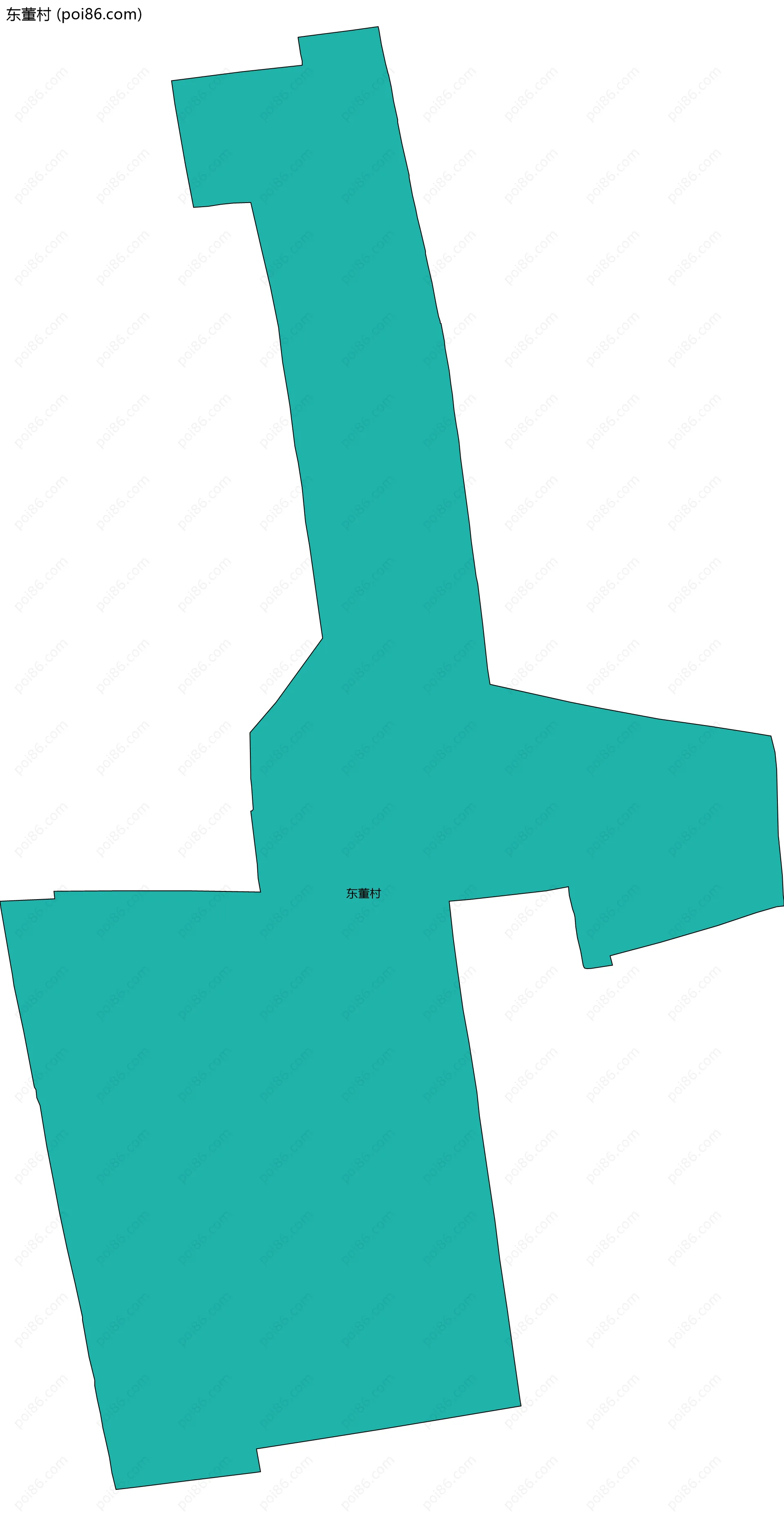 东董村边界地图