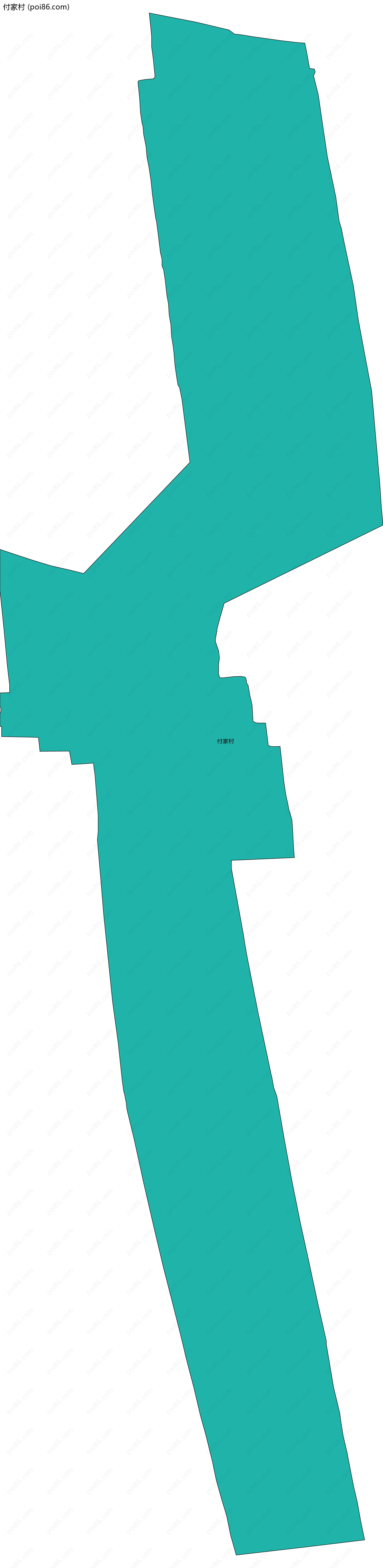 付家村边界地图