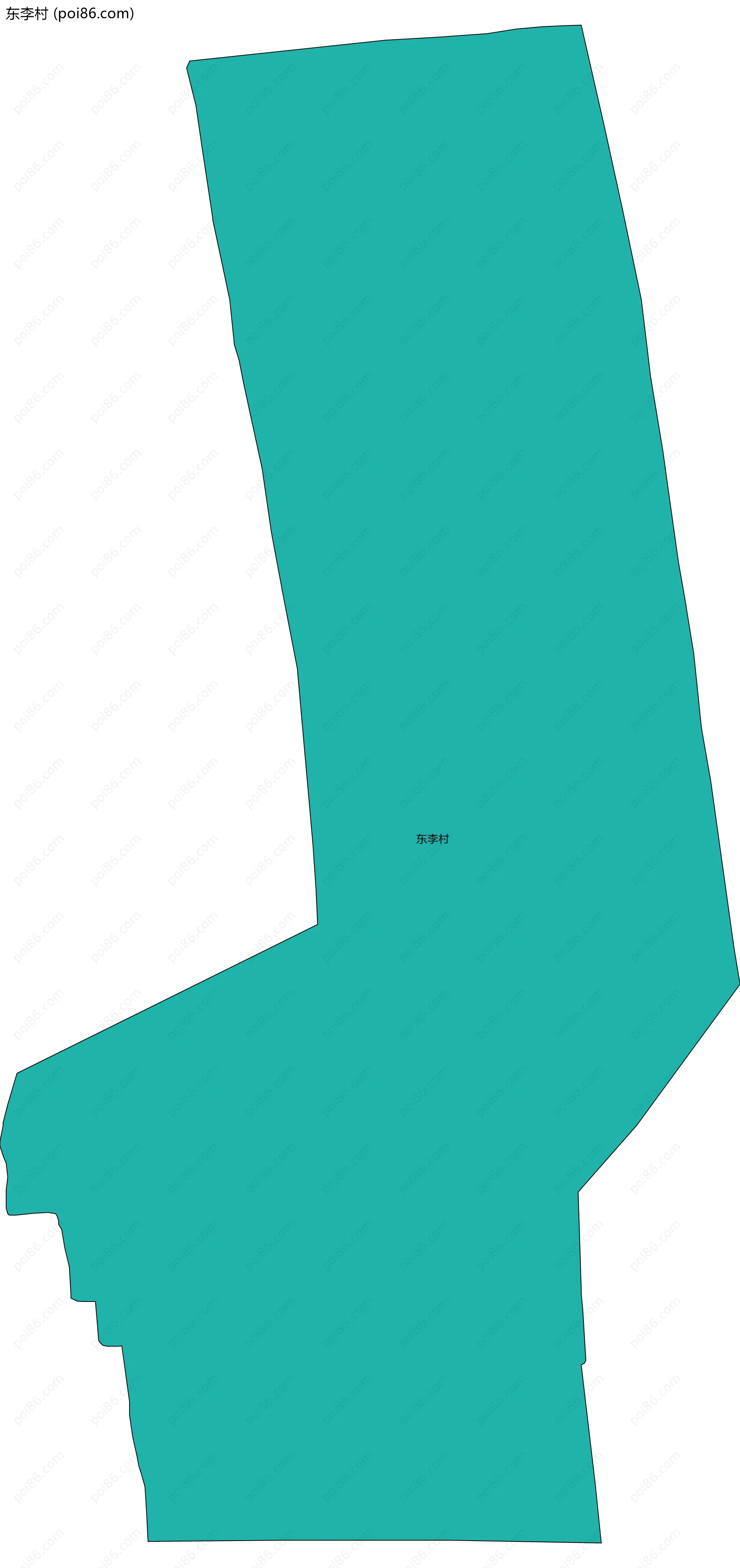 东李村边界地图