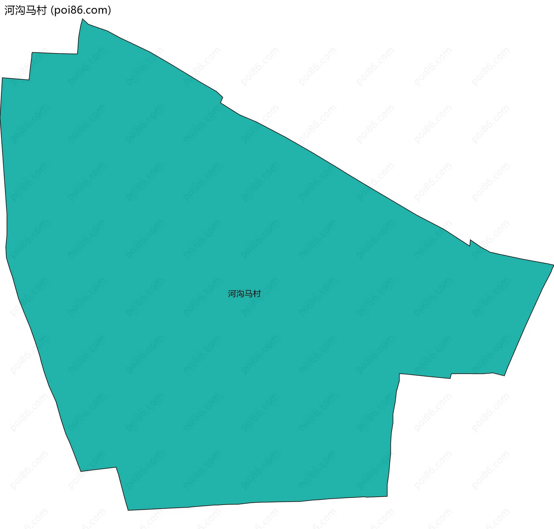 河沟马村边界地图