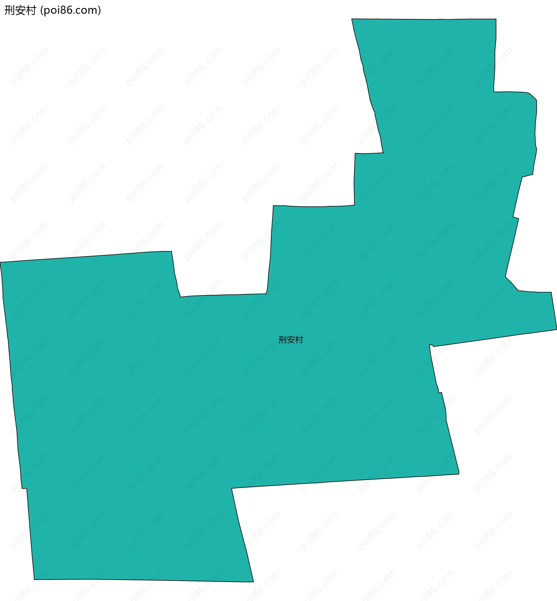 刑安村边界地图