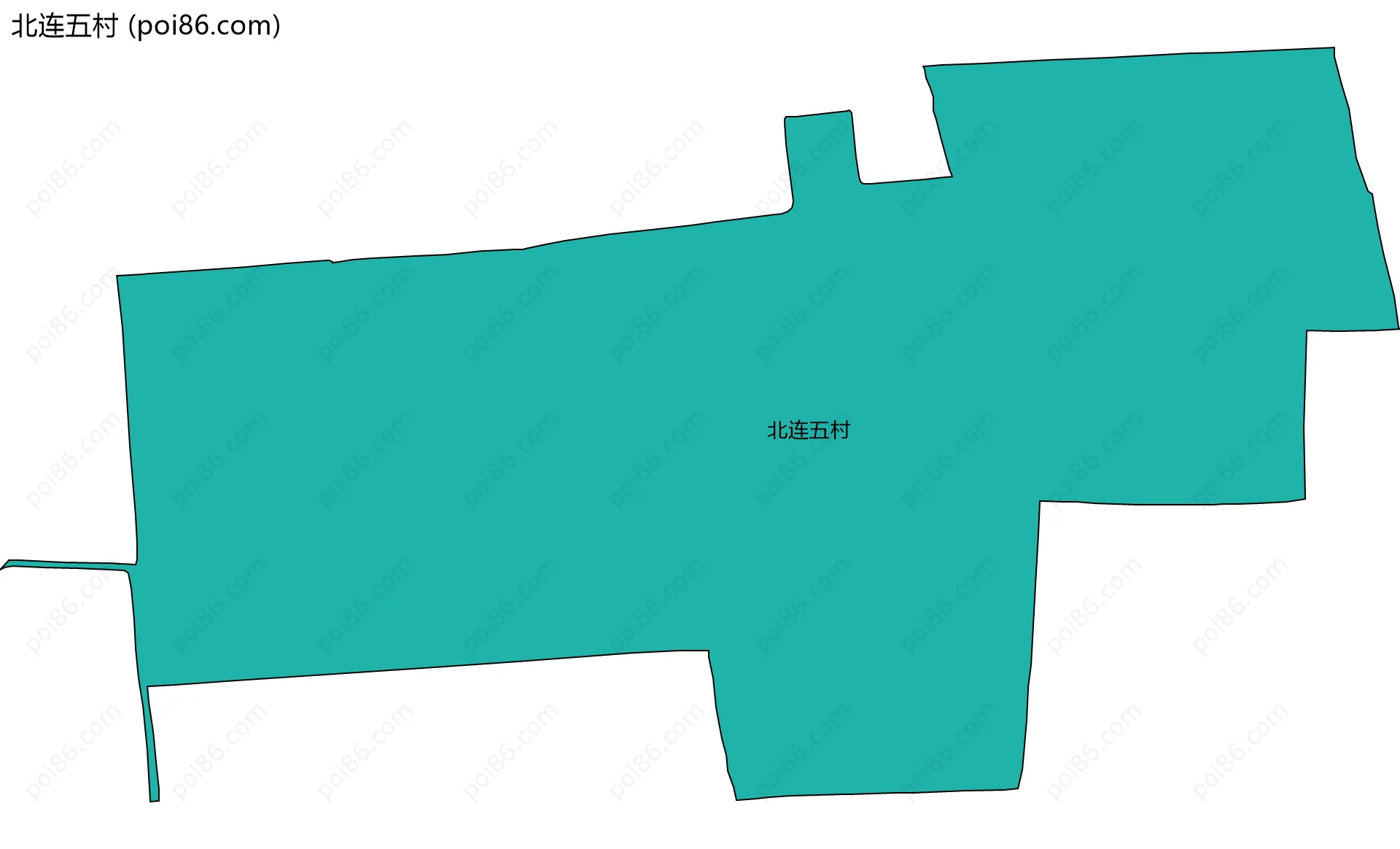 北连五村边界地图