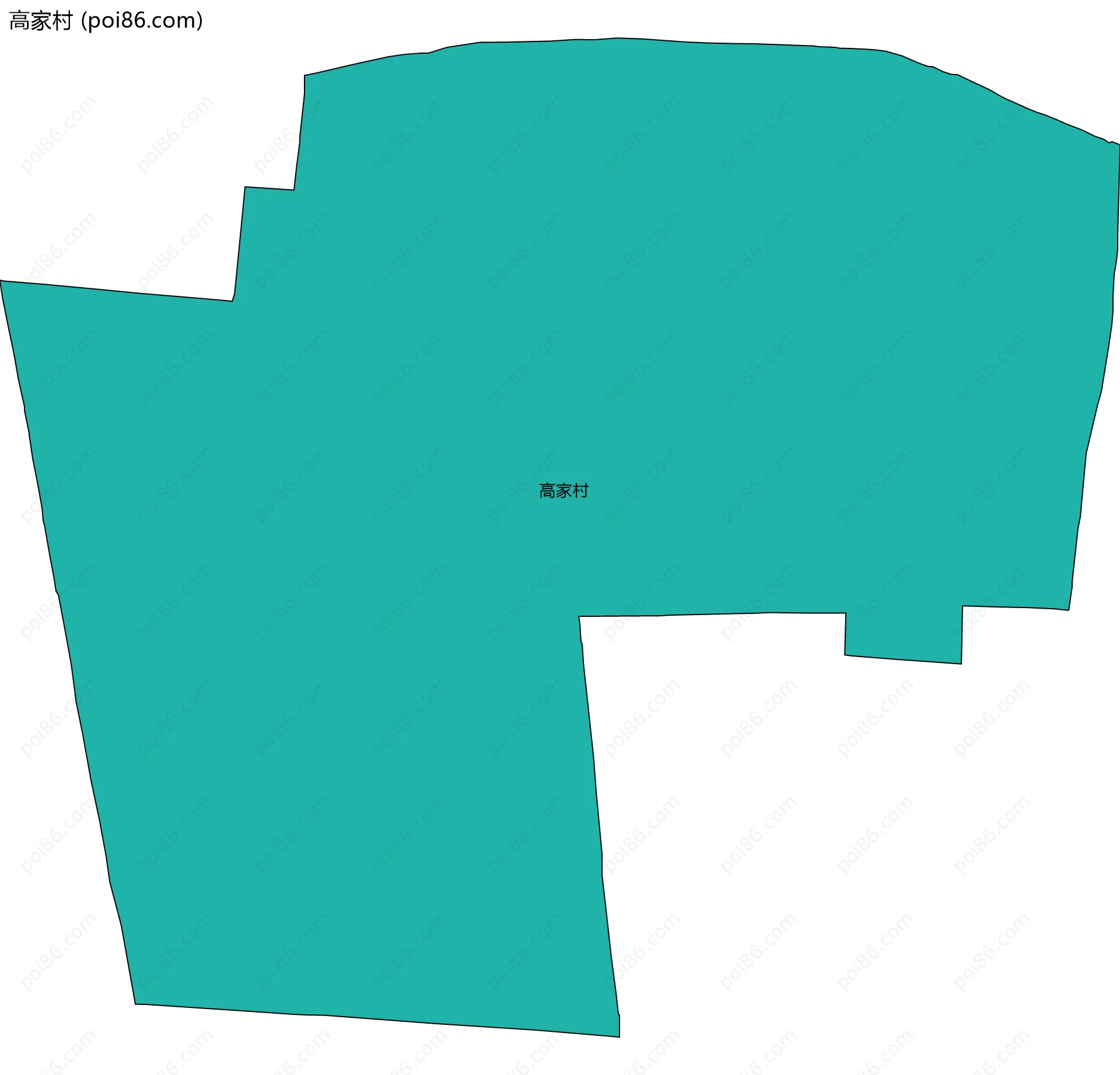 高家村边界地图