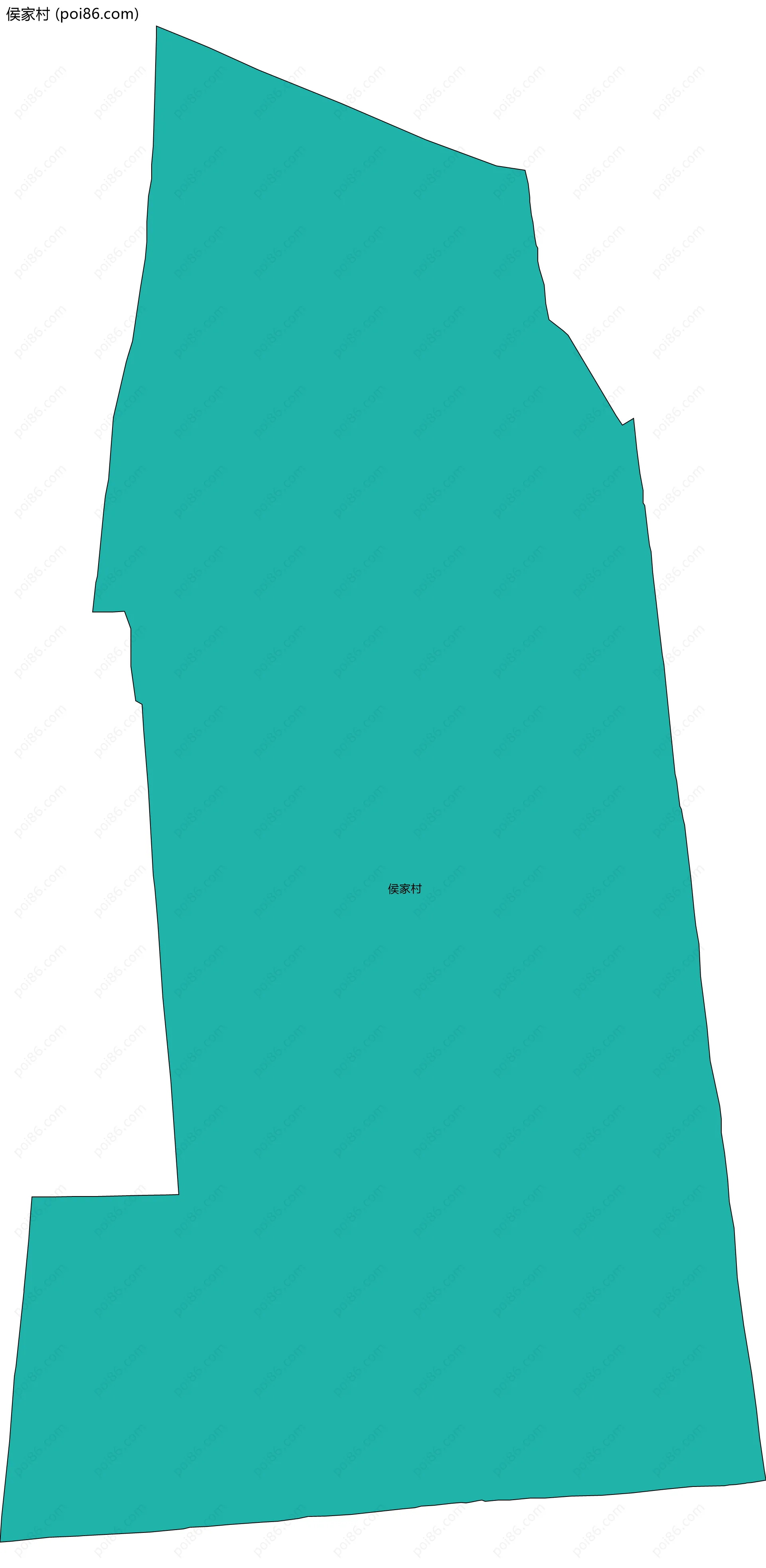 侯家村边界地图