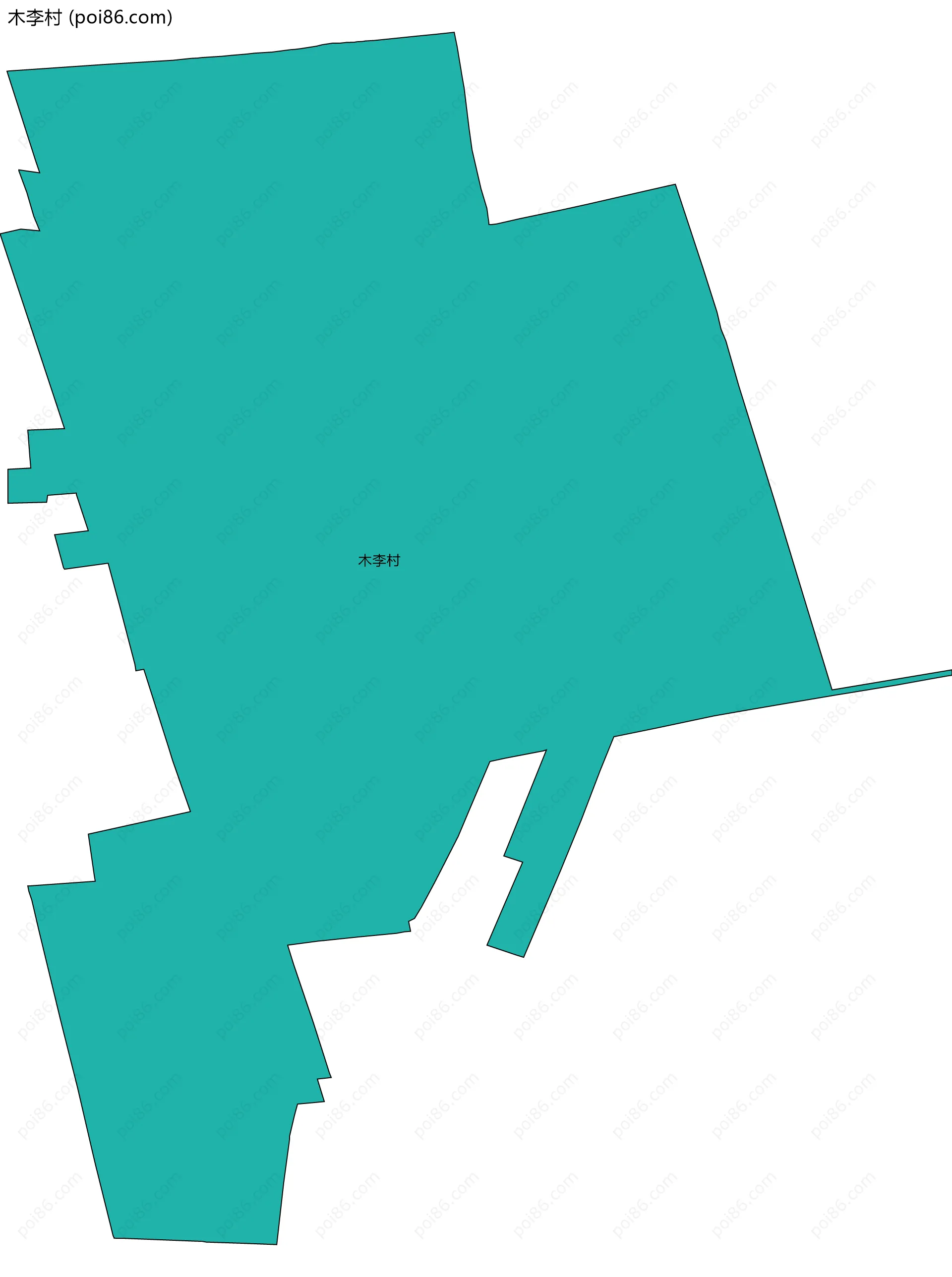 木李村边界地图