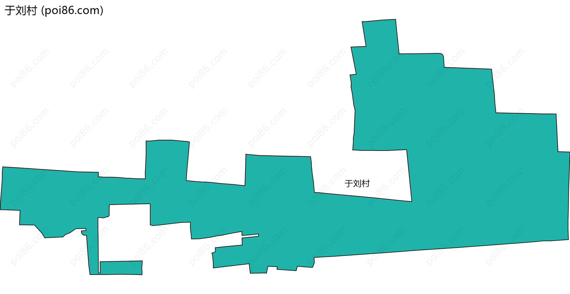 于刘村边界地图