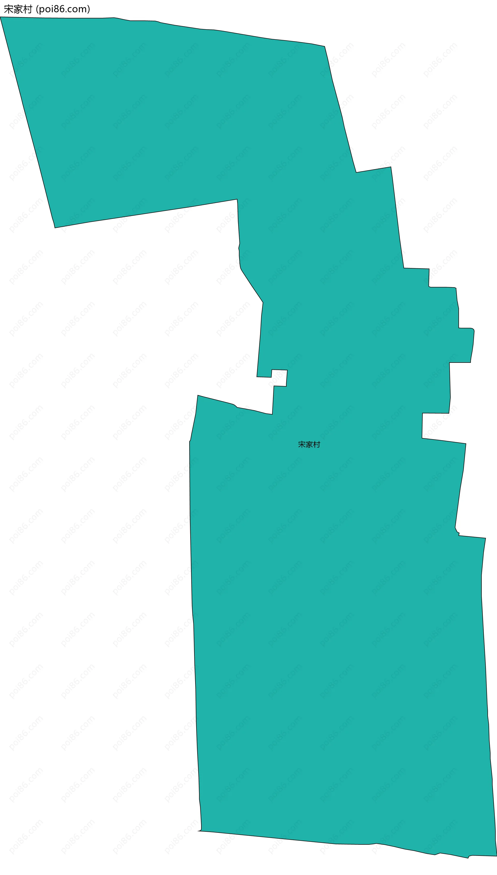 宋家村边界地图