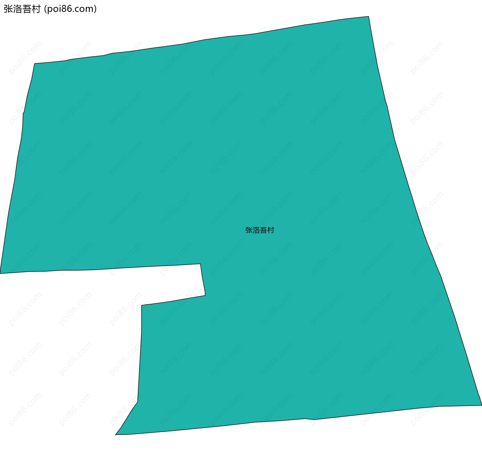 张洛吾村边界地图