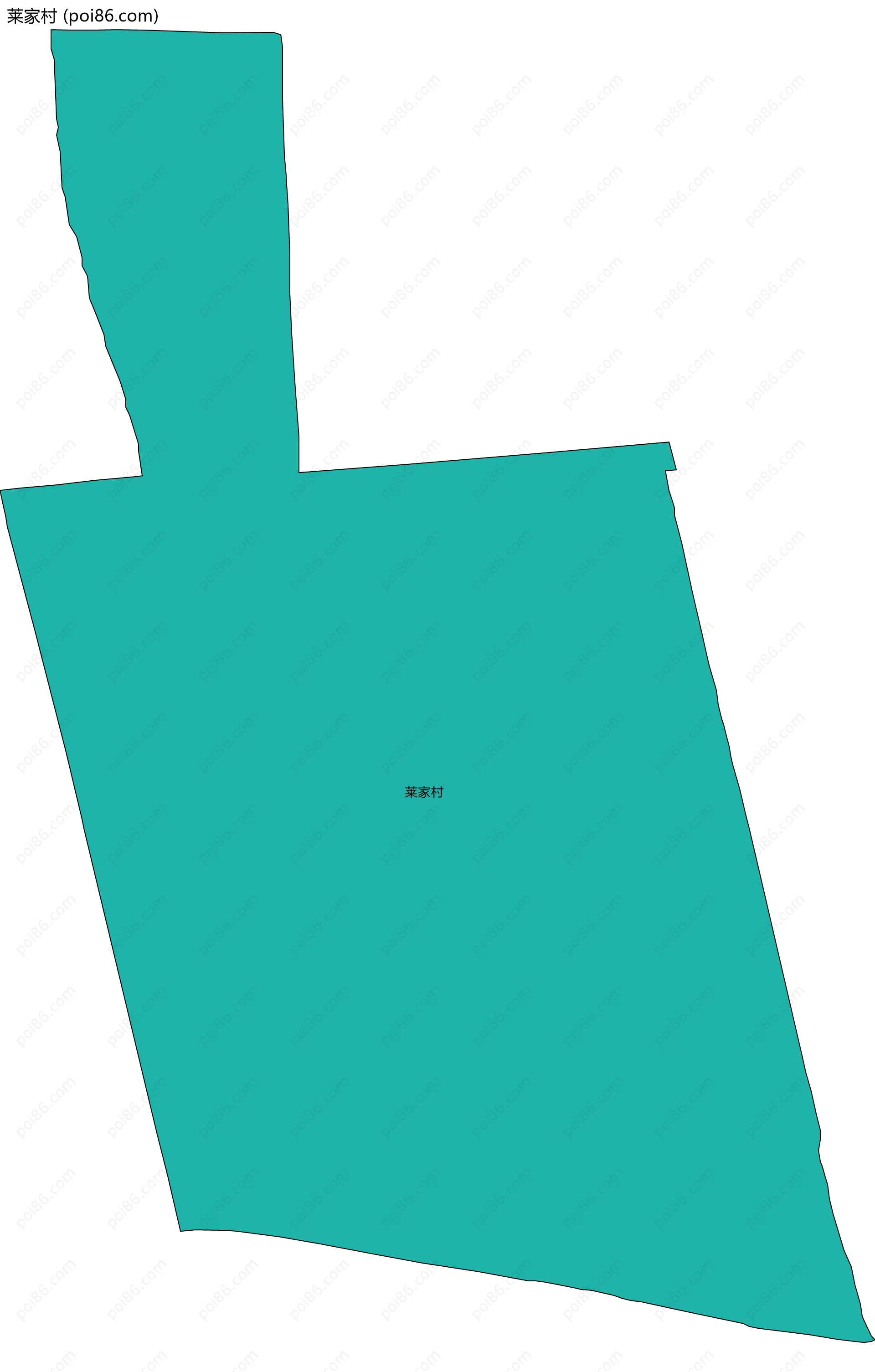 莱家村边界地图