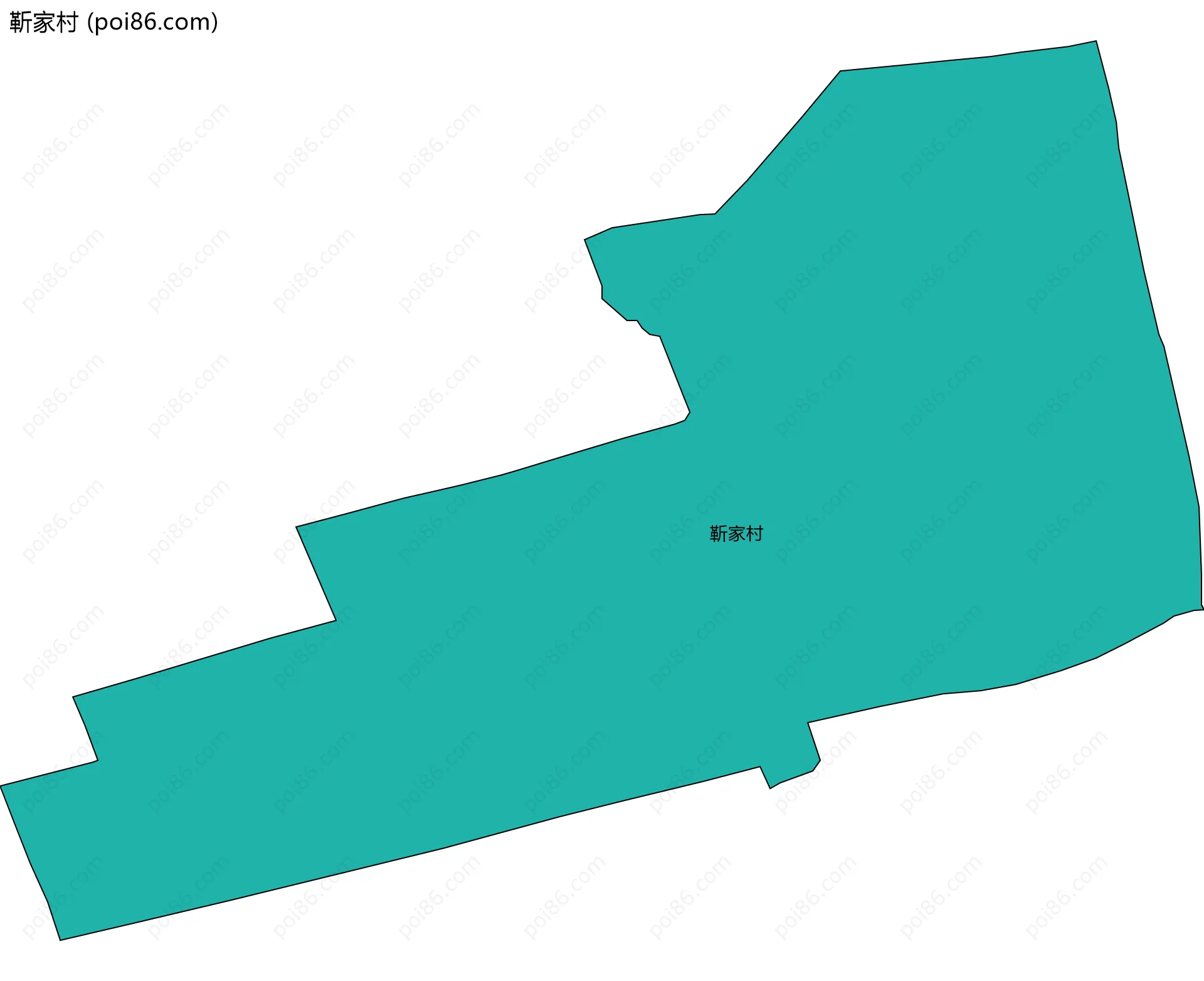 靳家村边界地图
