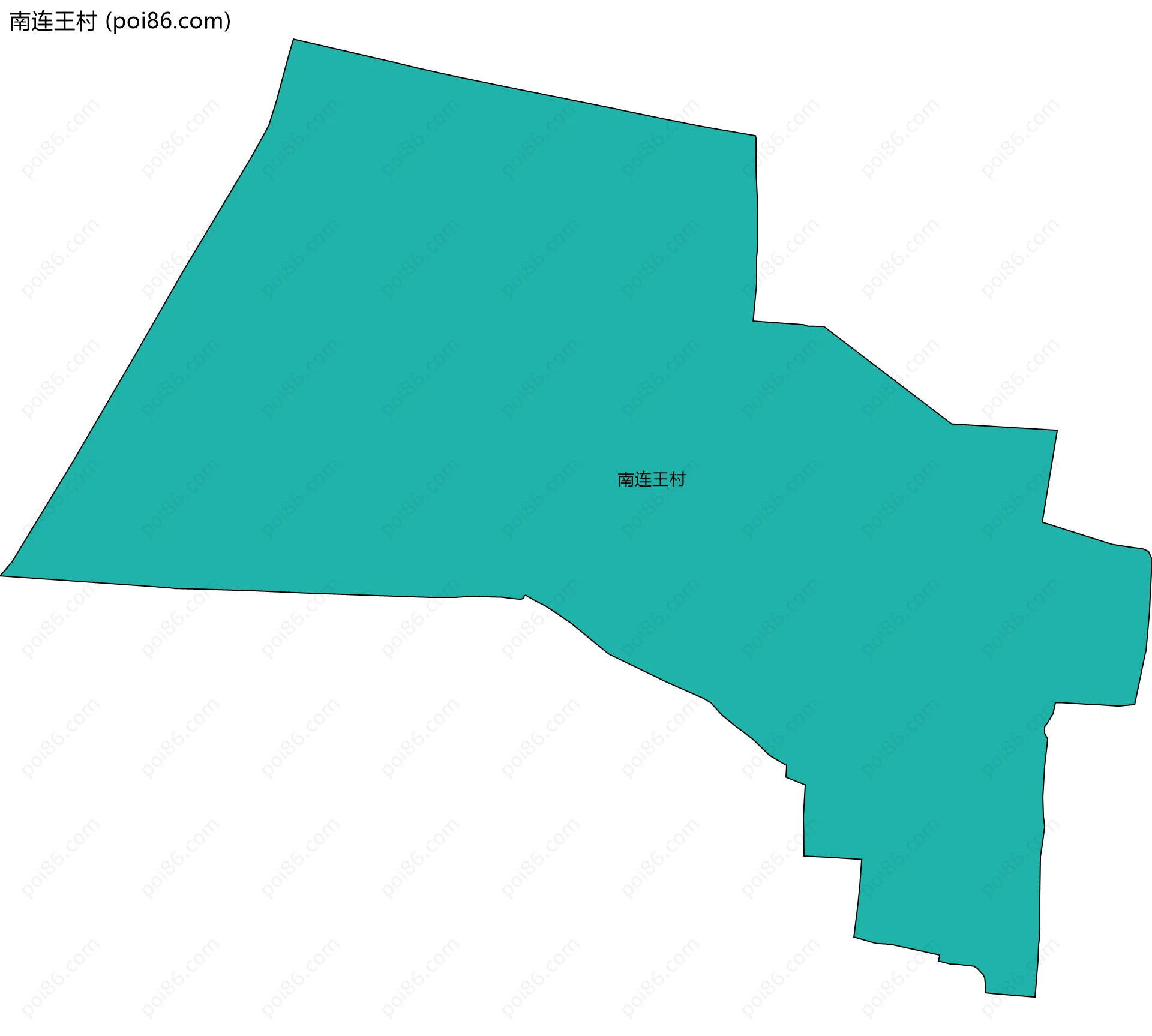 南连王村边界地图