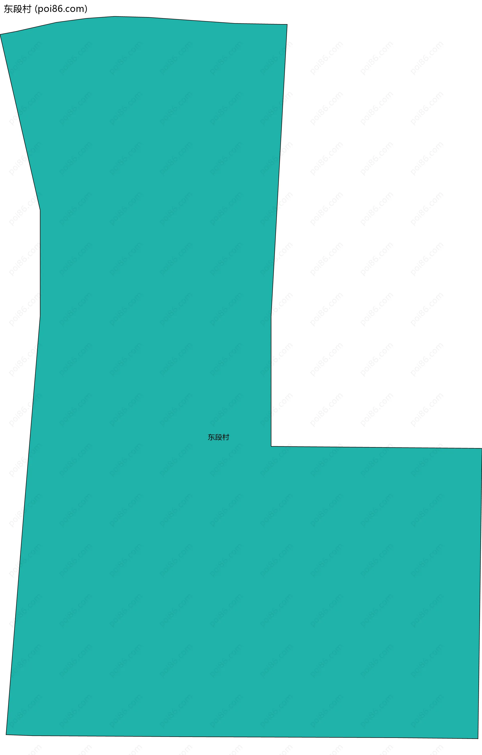 东段村边界地图