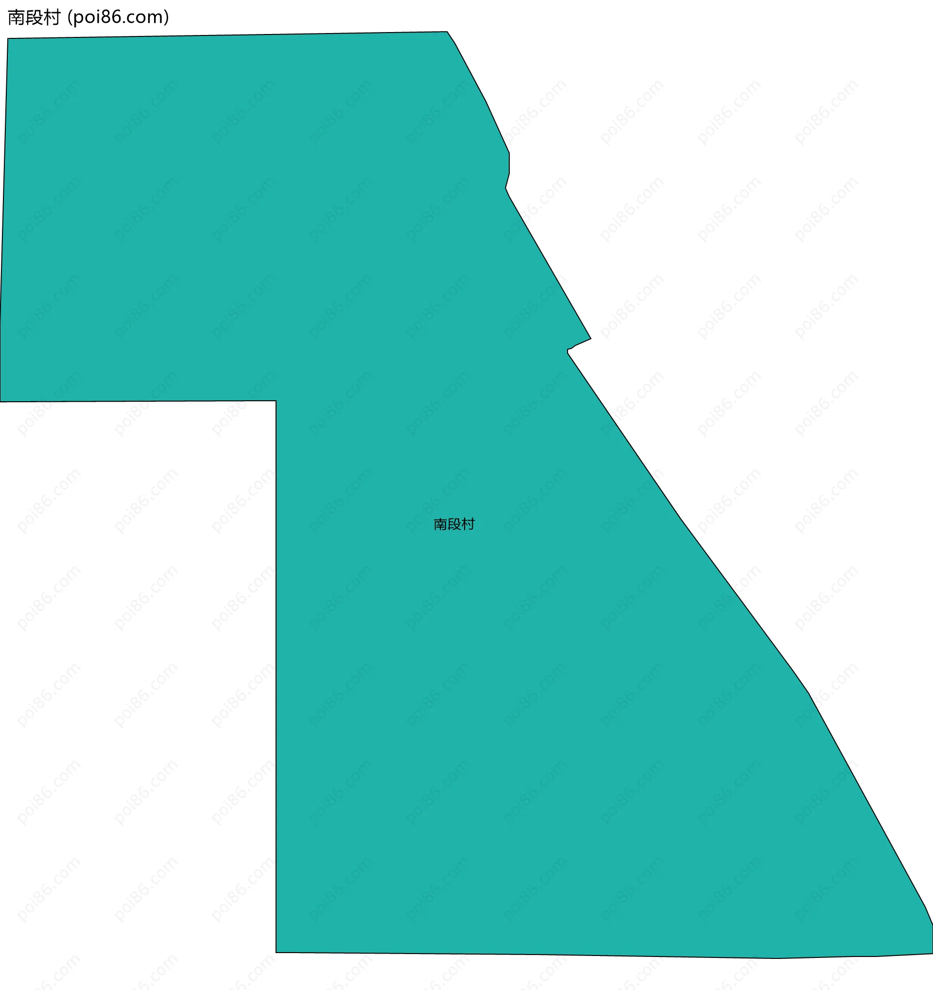 南段村边界地图