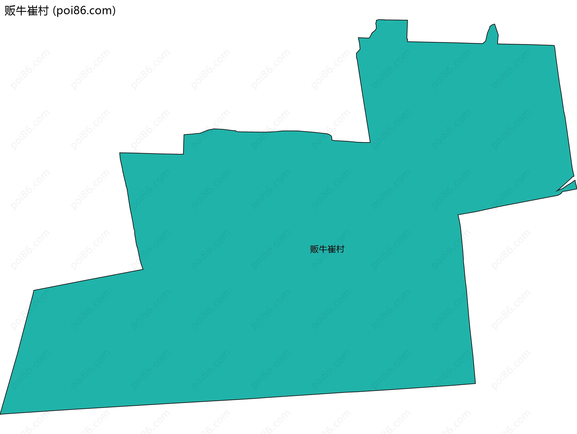 贩牛崔村边界地图