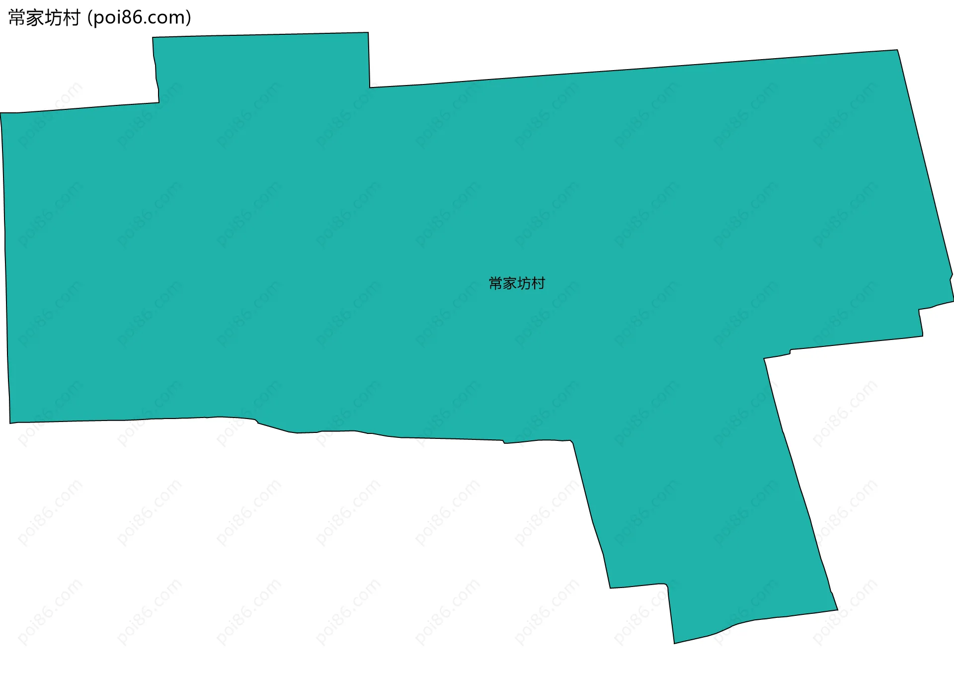 常家坊村边界地图