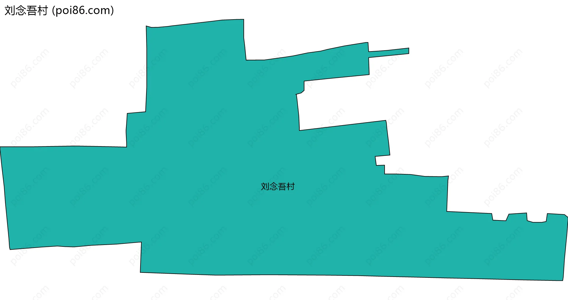 刘念吾村边界地图