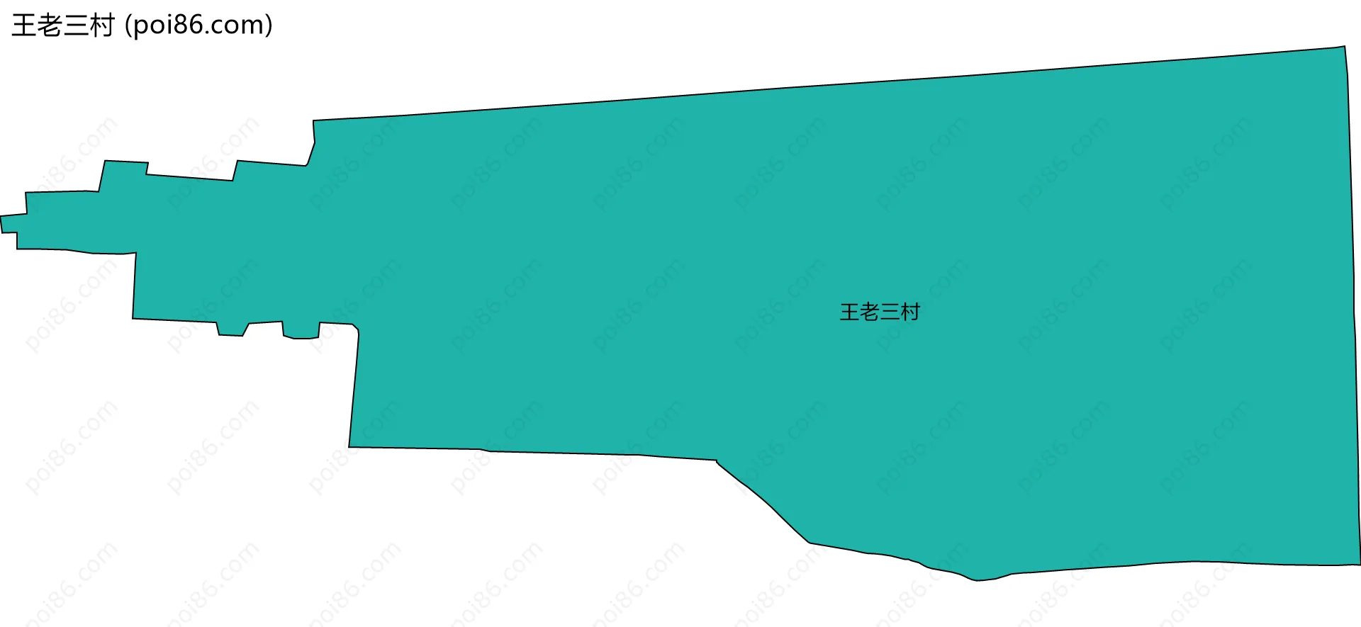 王老三村边界地图