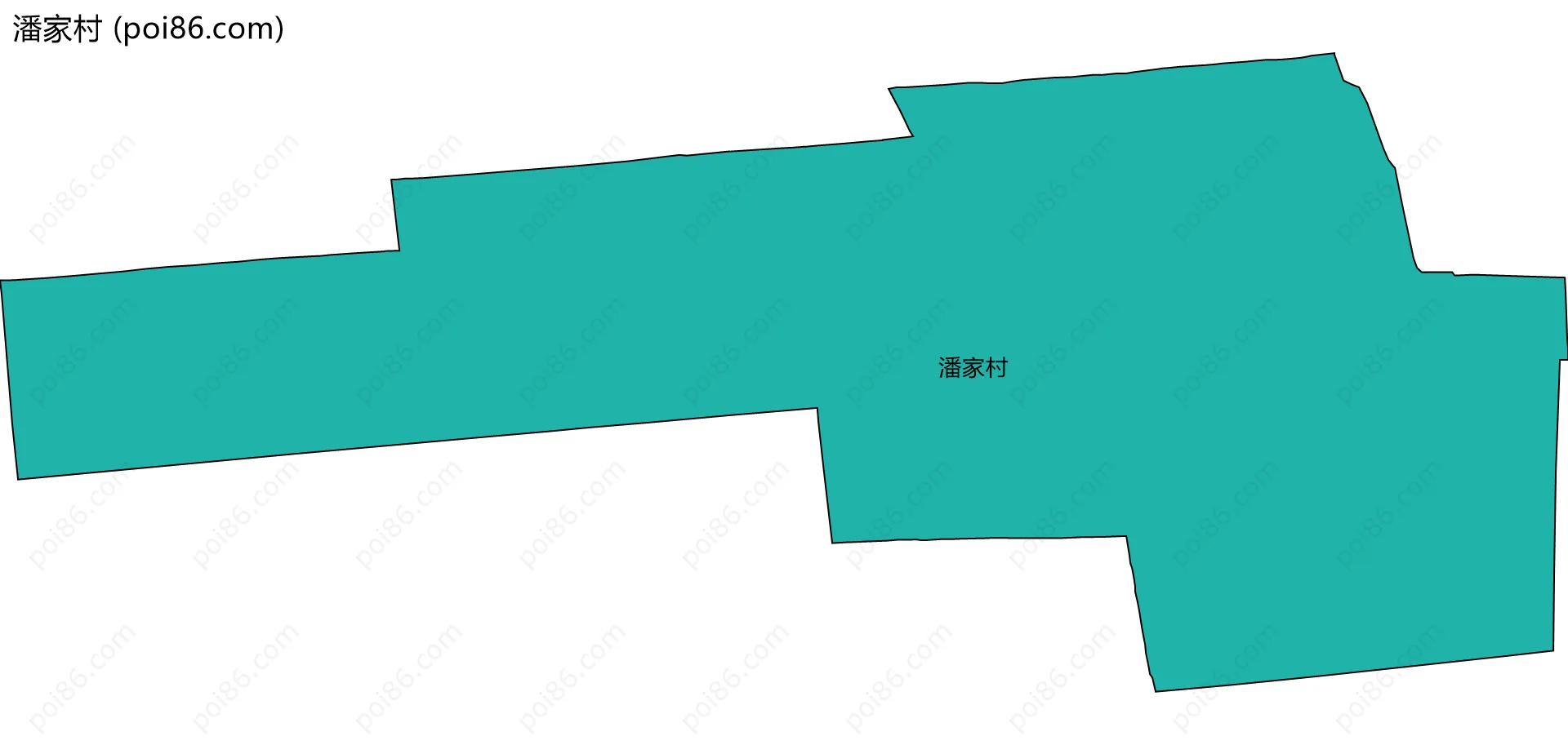 潘家村边界地图