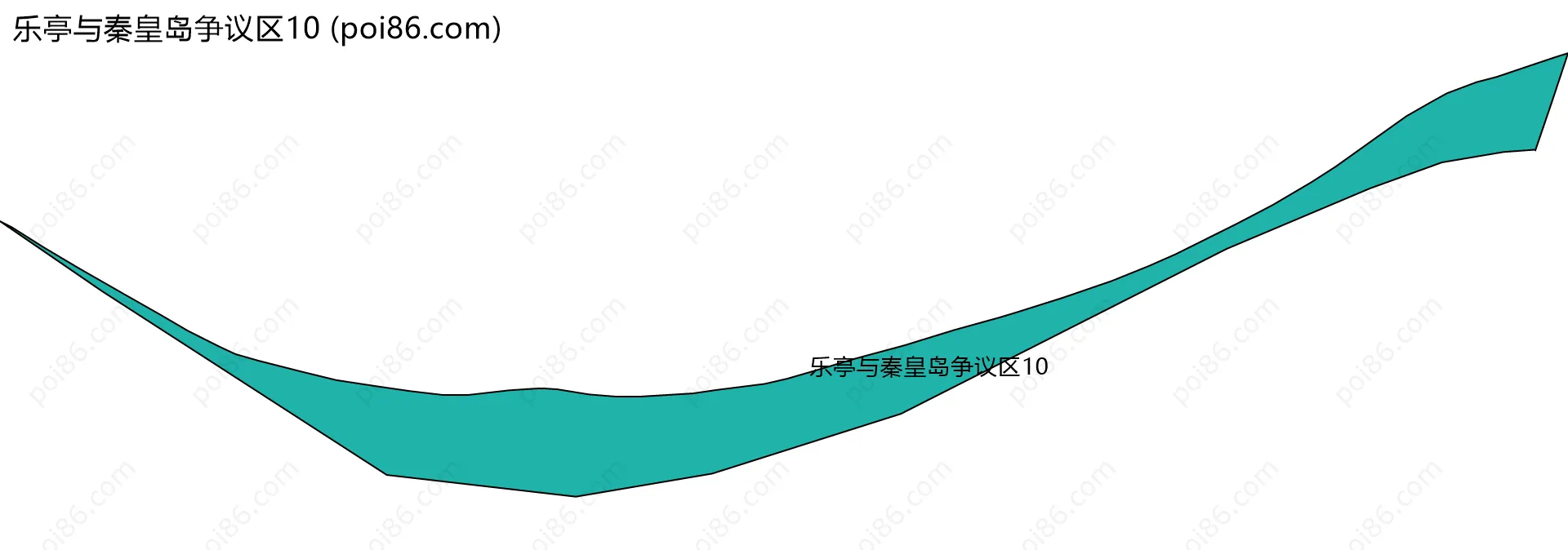 乐亭与秦皇岛争议区10边界地图(五级行政区划)