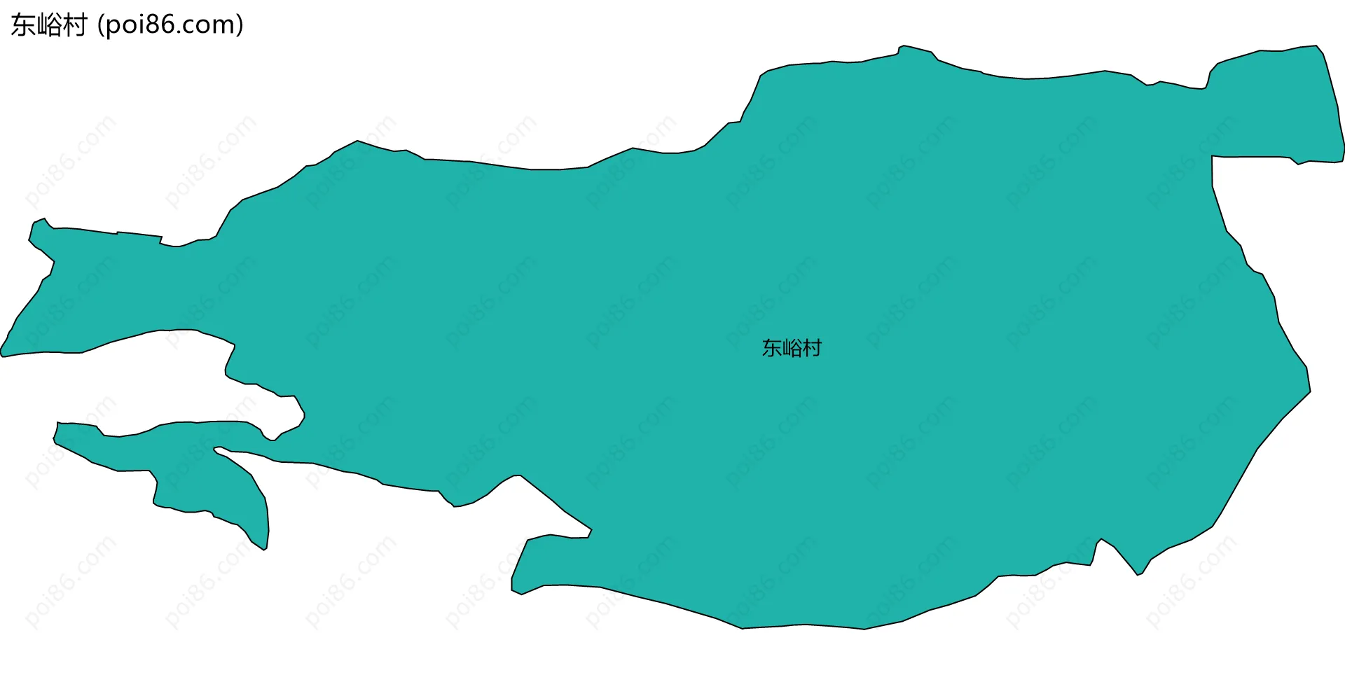 东峪村边界地图