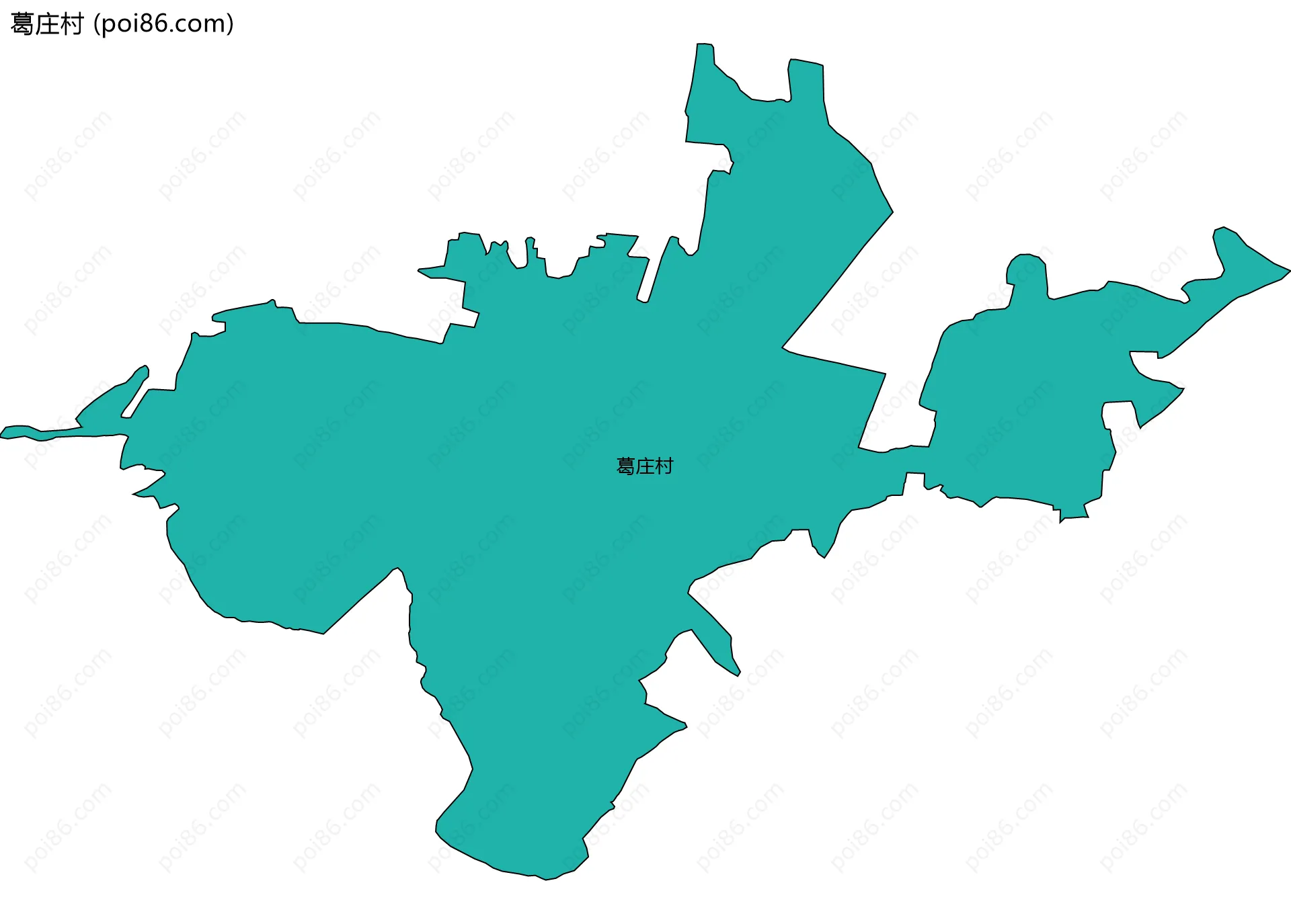 葛庄村边界地图