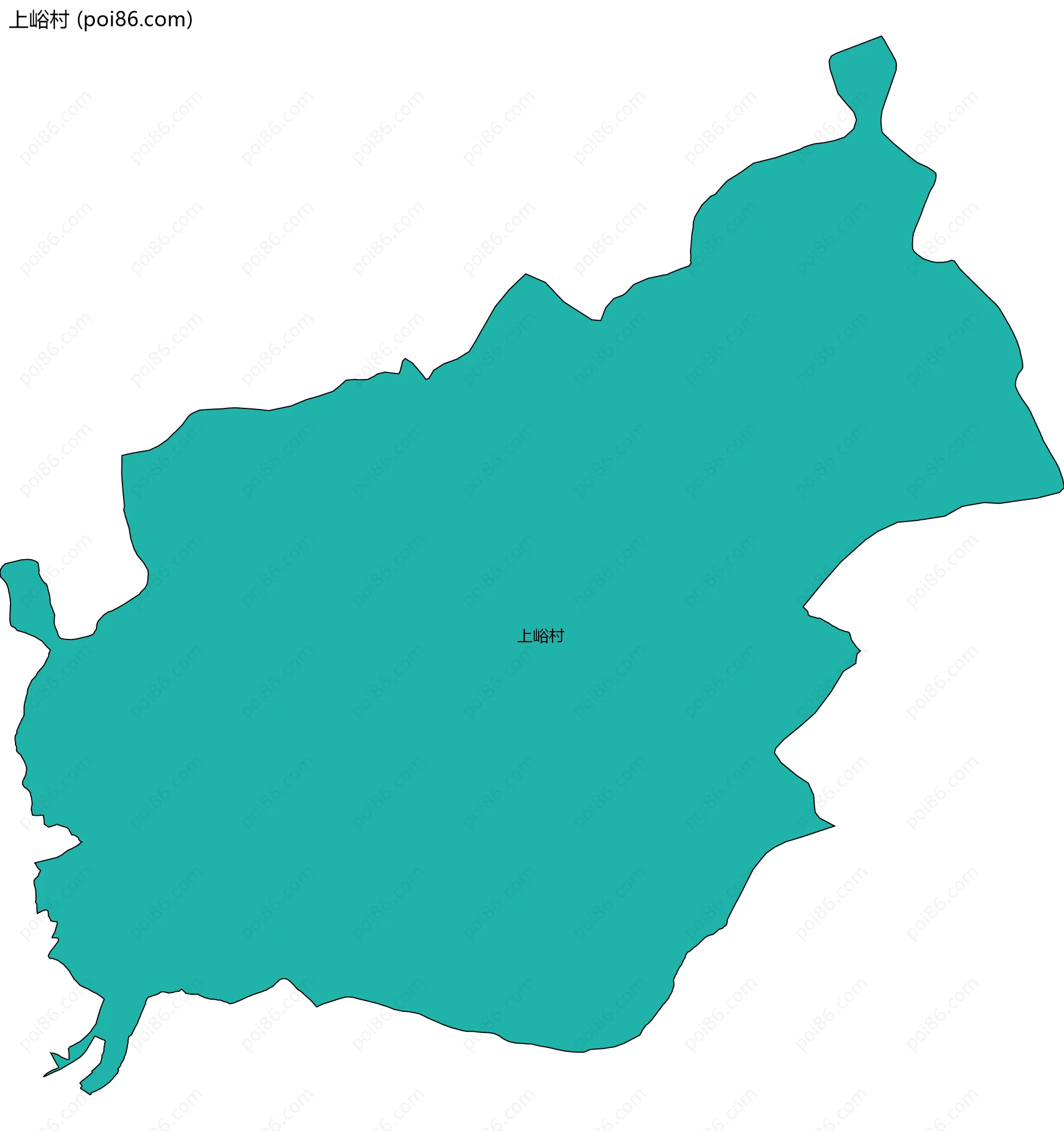 上峪村边界地图