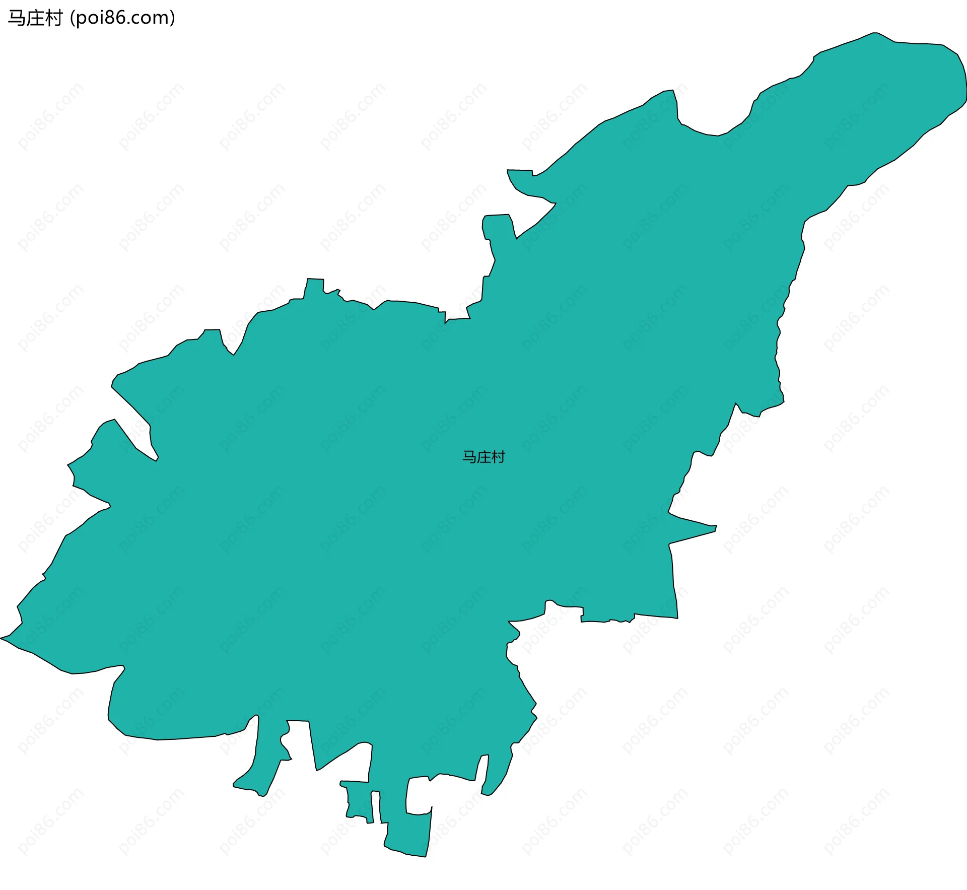 马庄村边界地图