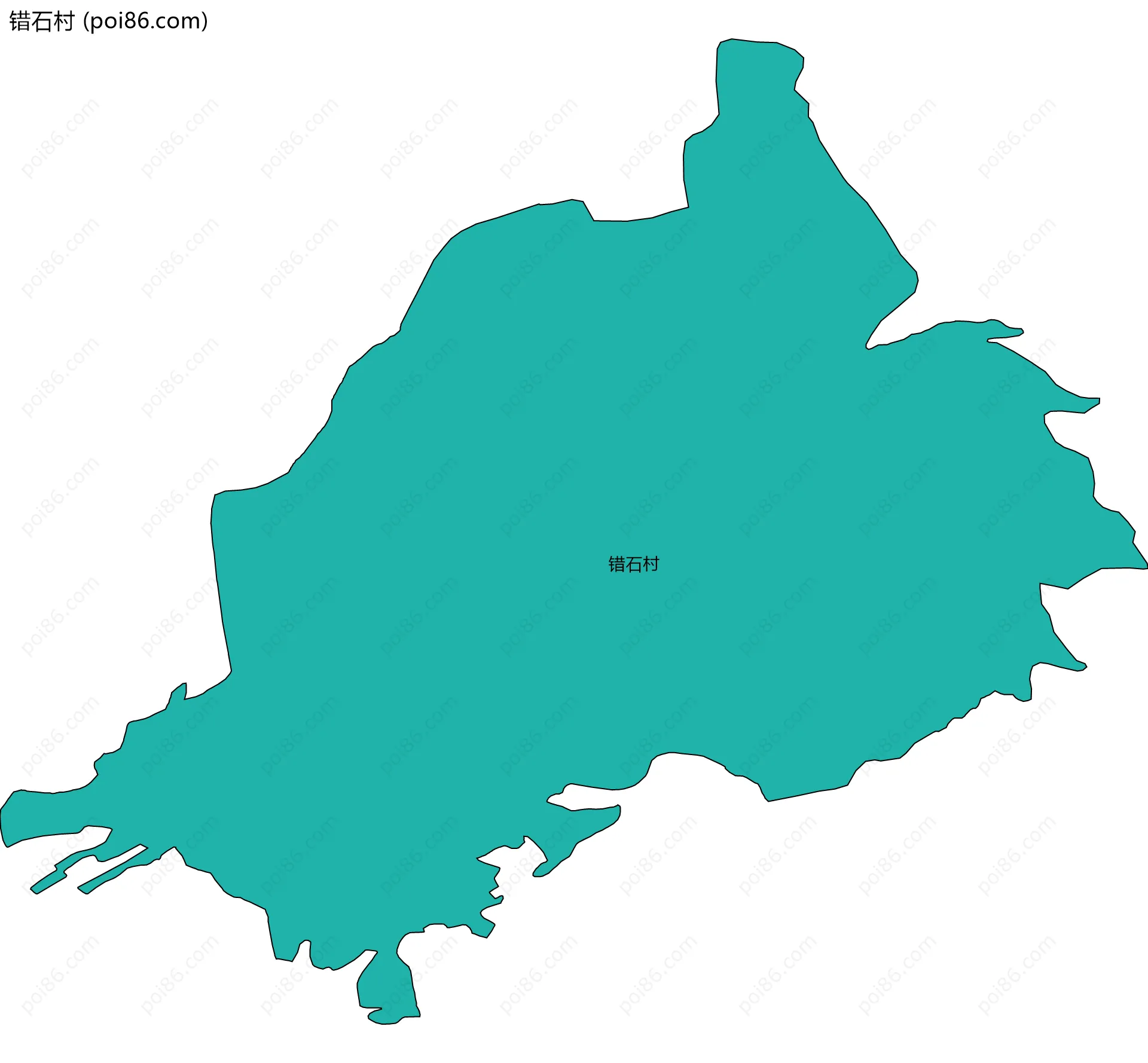 错石村边界地图